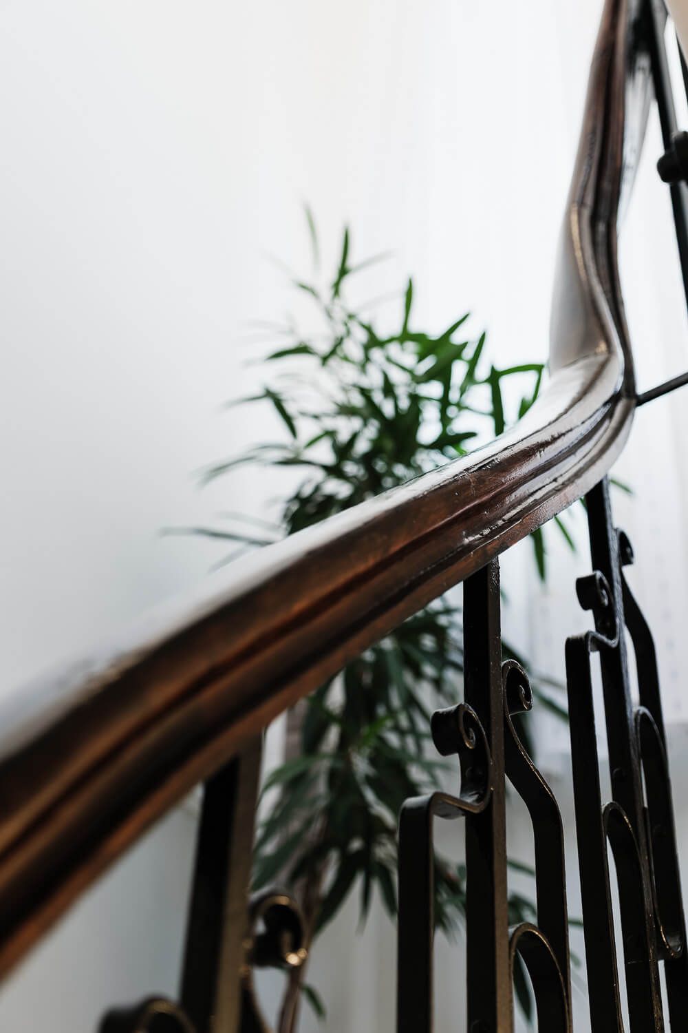elegant architectural details of a neoclassical residential building in Athens