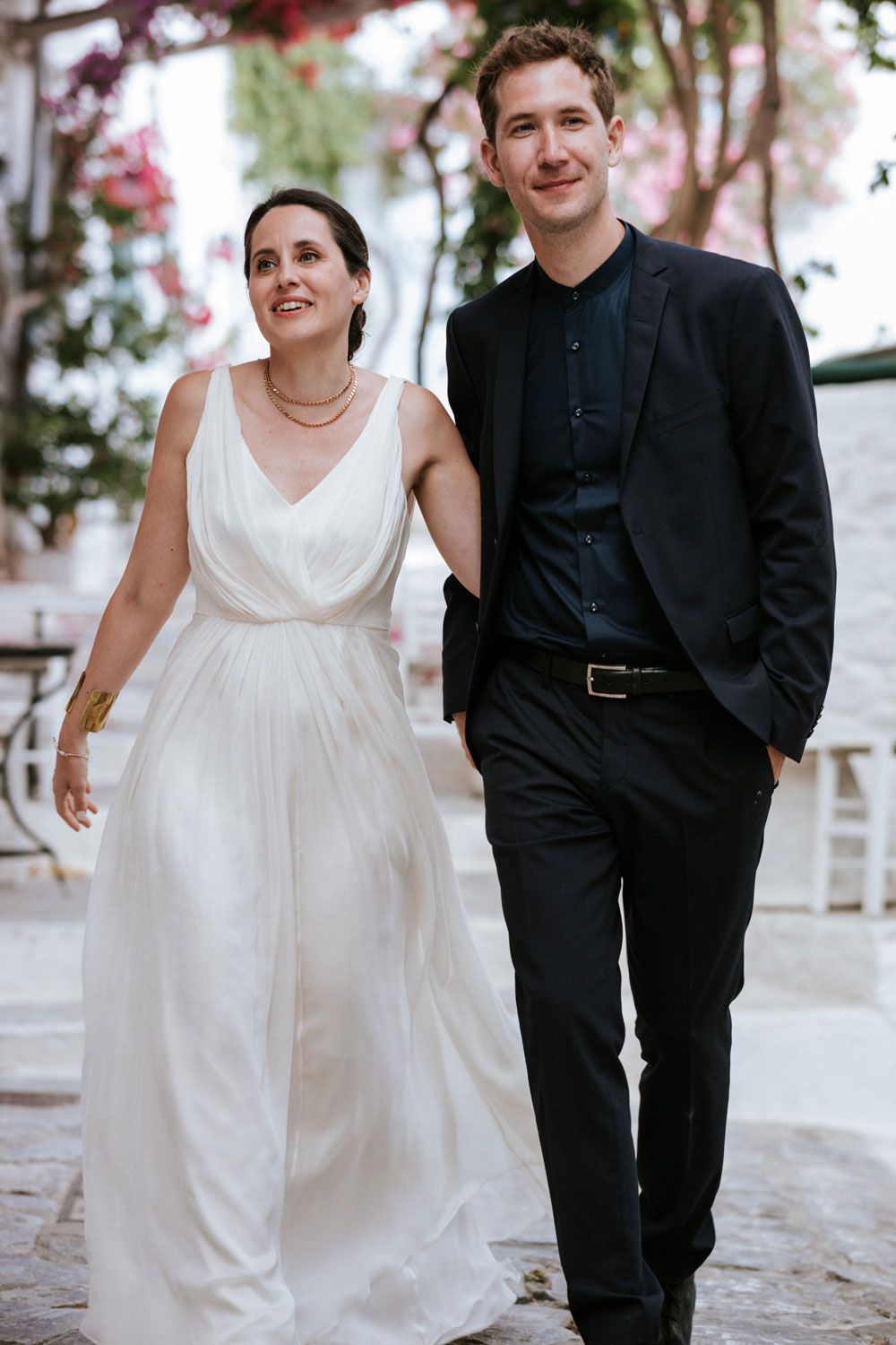 Documentary wedding photographer Amorgos - Couple session in Chora