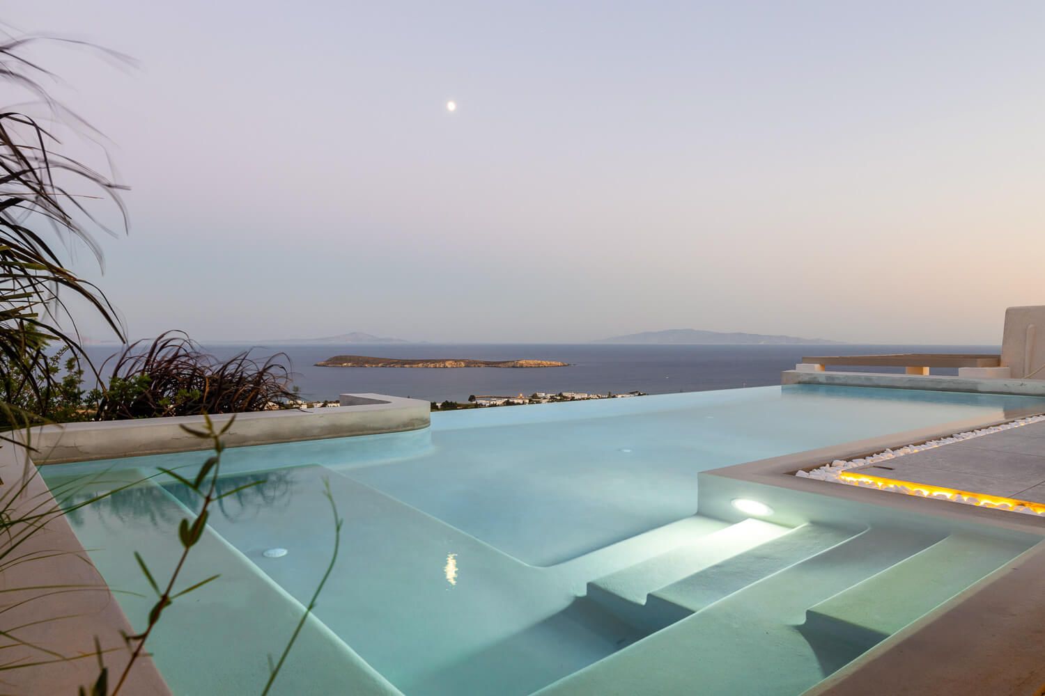 private pool in a Cycladic residential complex