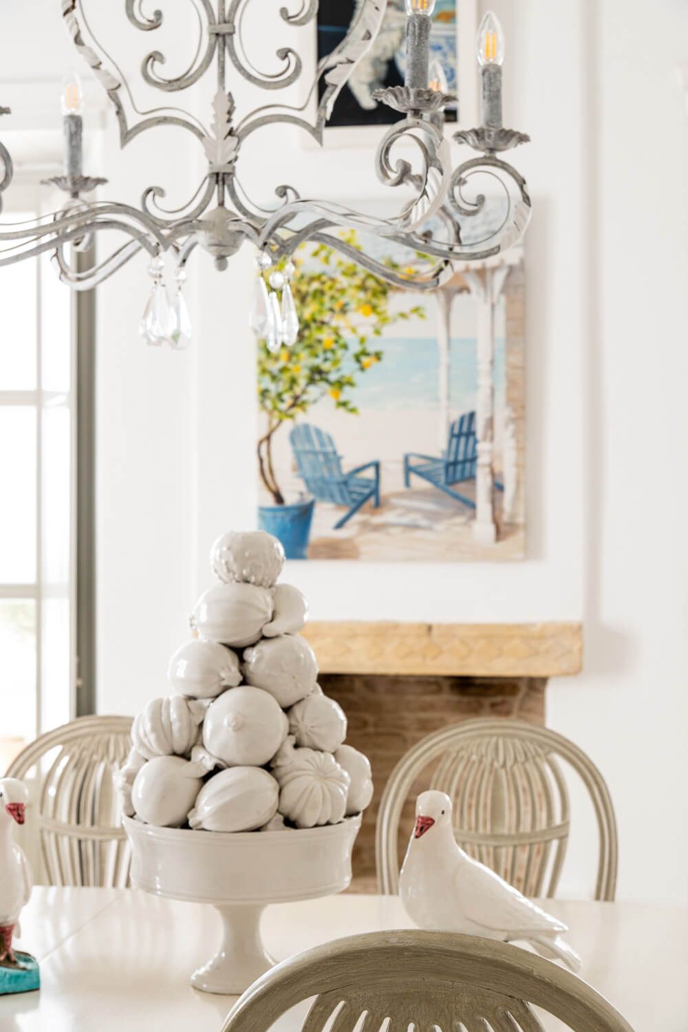 Exquisite interior details of na estate in Paros