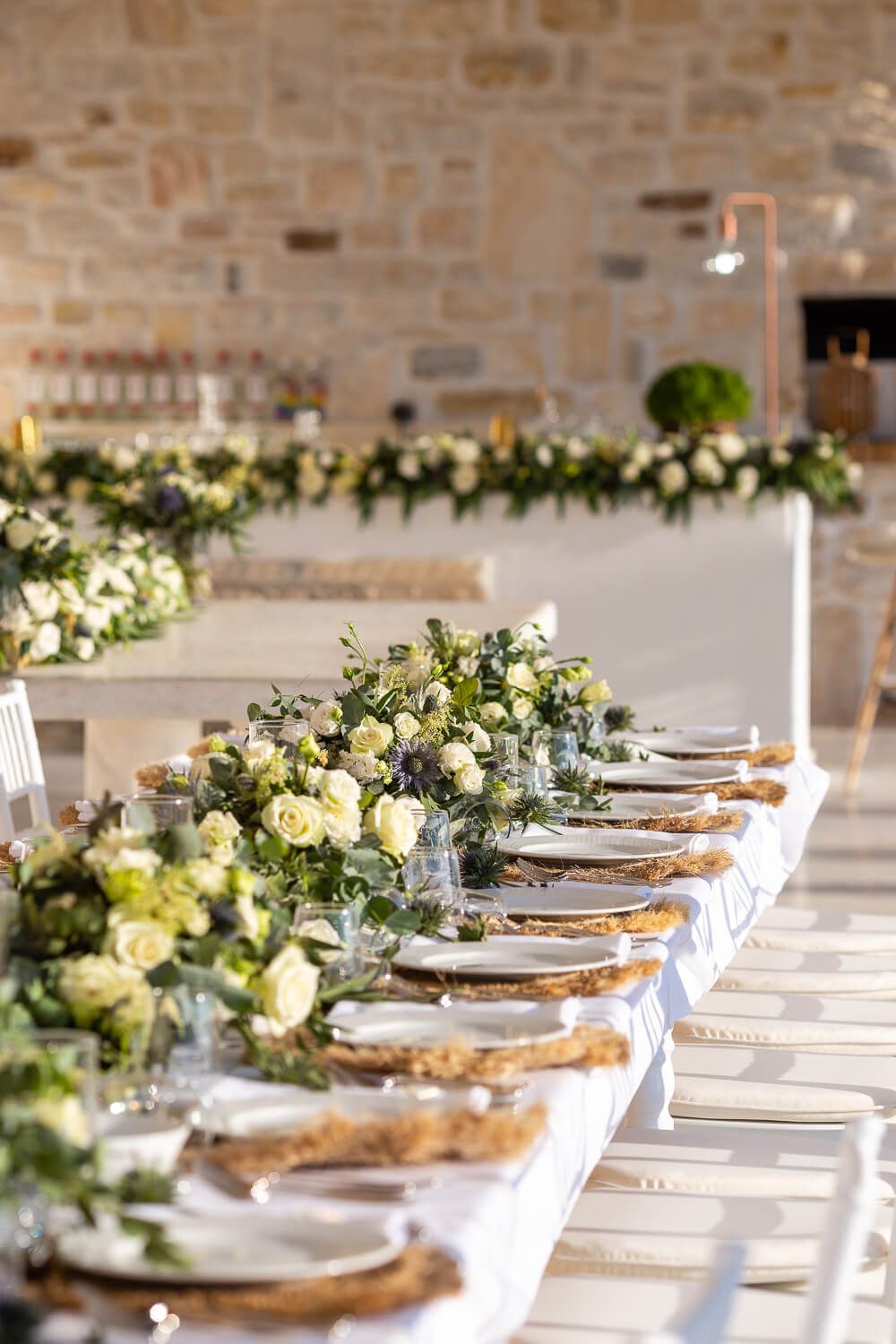 Exquisite table decor by wedding planner Cristy Lagiou in Paros