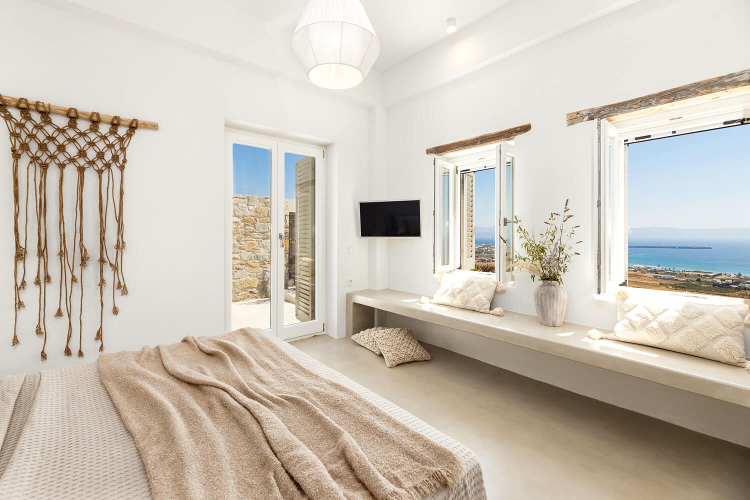 Curated decorative elements enhancing the minimalist vibe