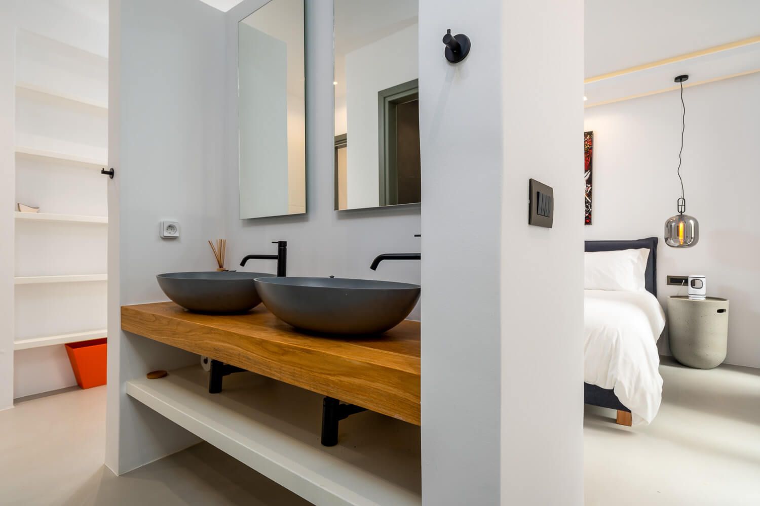 Beautifully styled bathroom with high-quality modern finishes