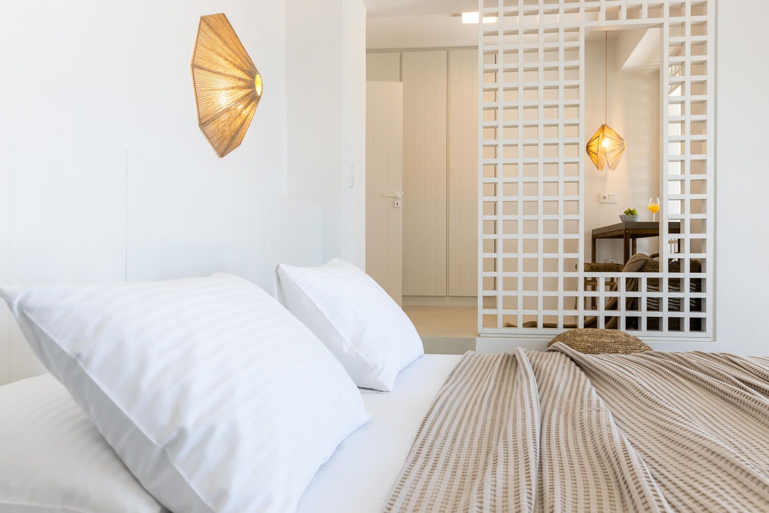 Symmetrical bedroom layout highlighting bespoke design