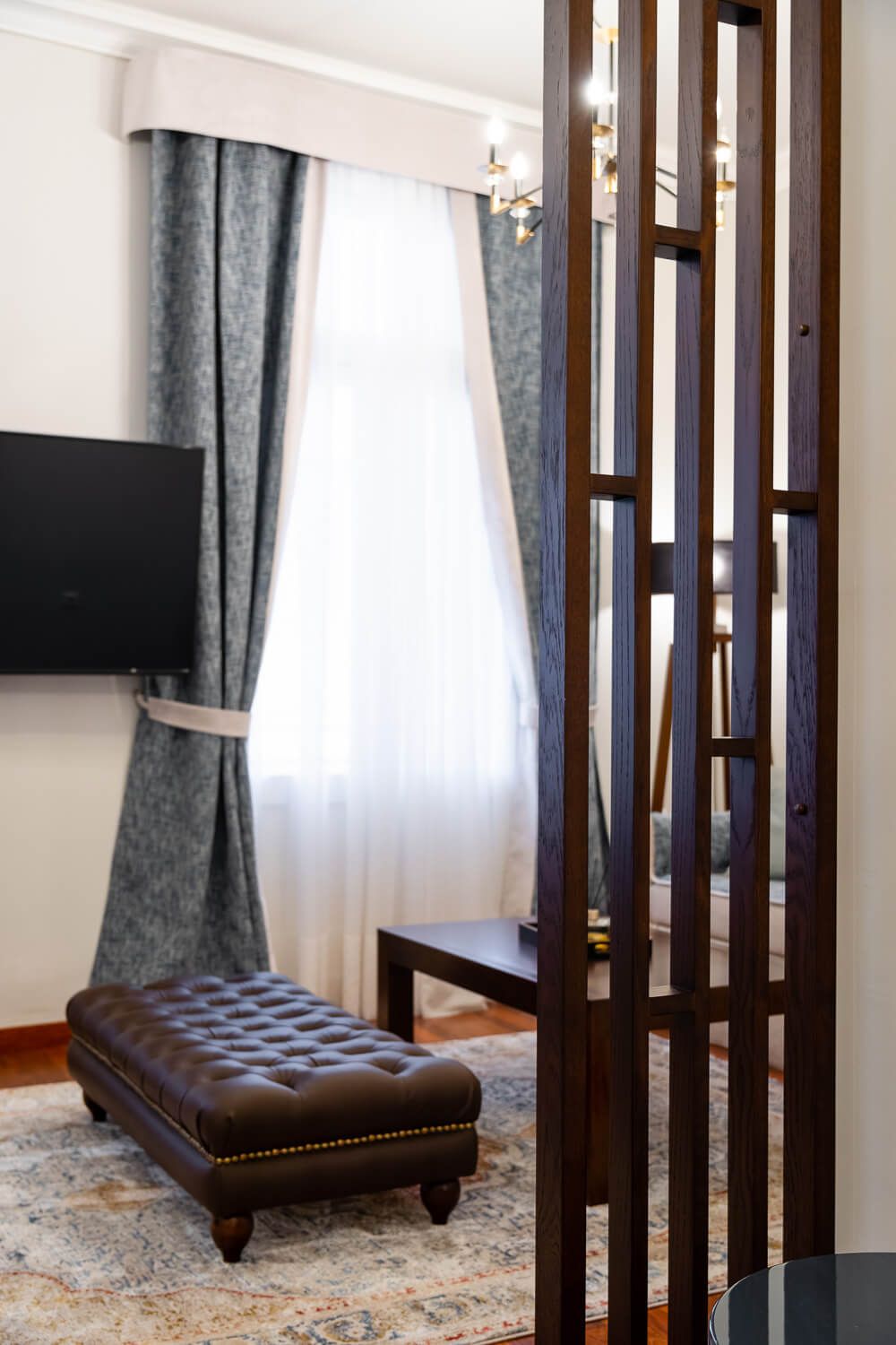 Hotel room interior detail shot by a professional Athens photographer