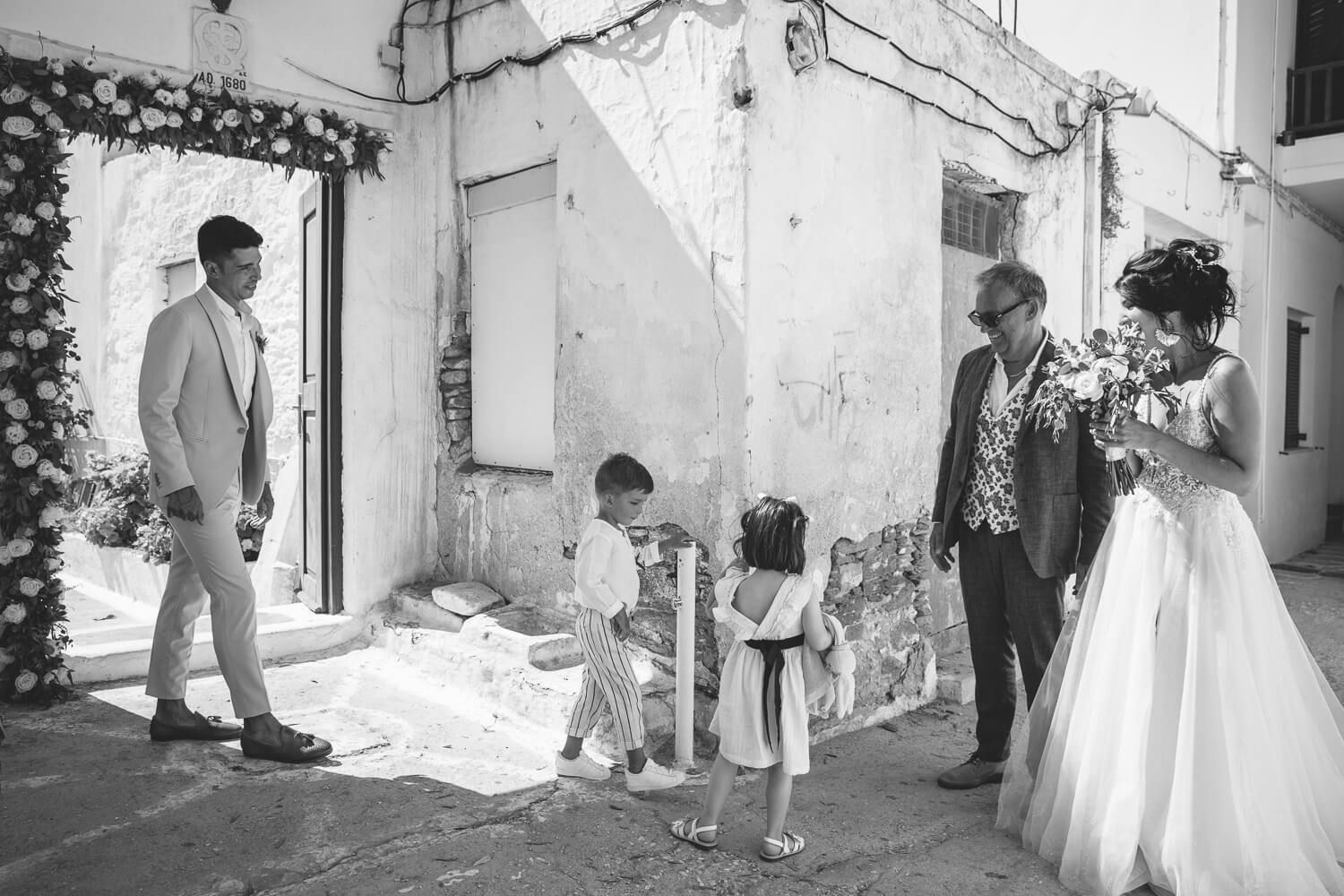 Groom waiting at the altar of St. Antony’s church for his bride