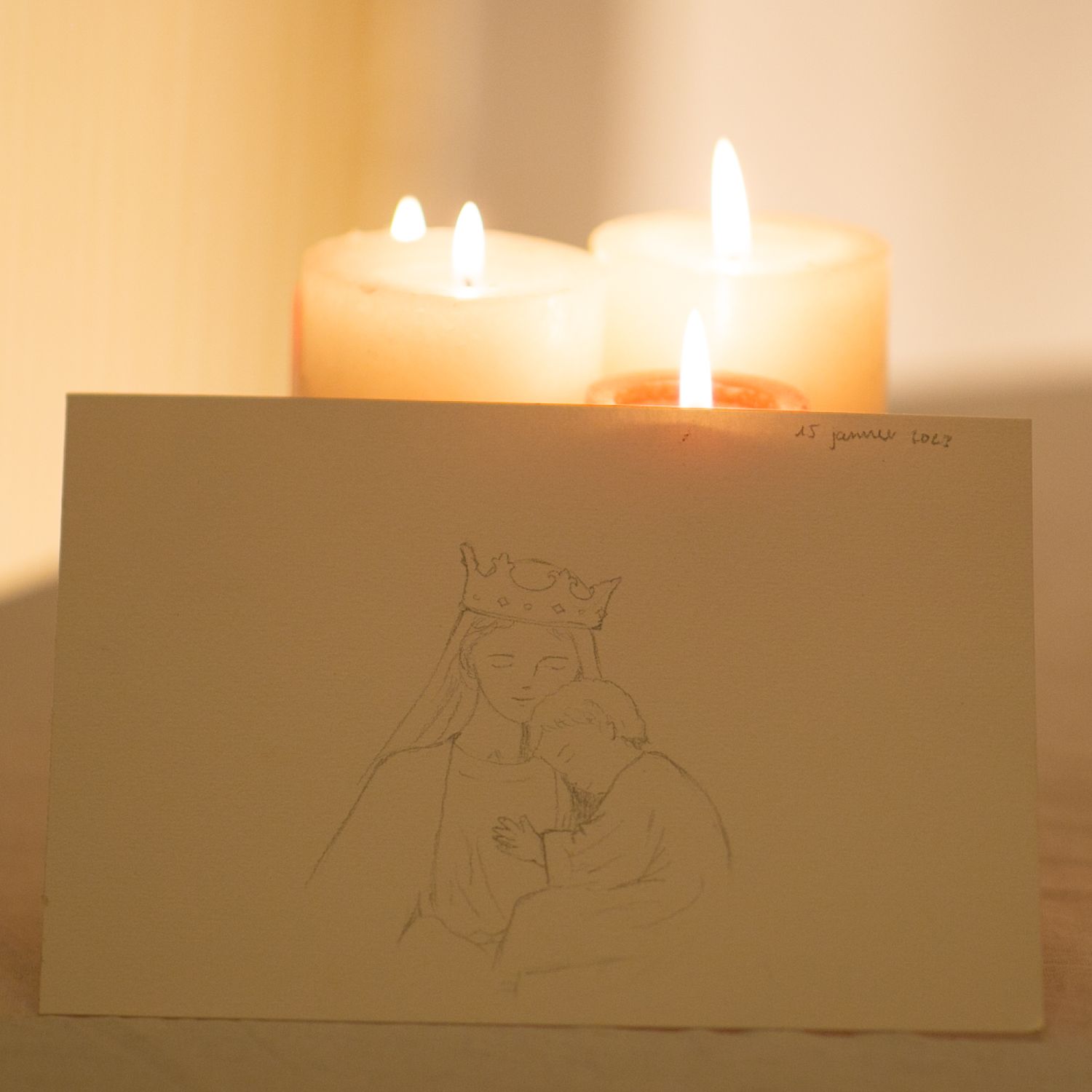 illustration de Marie et Jésus