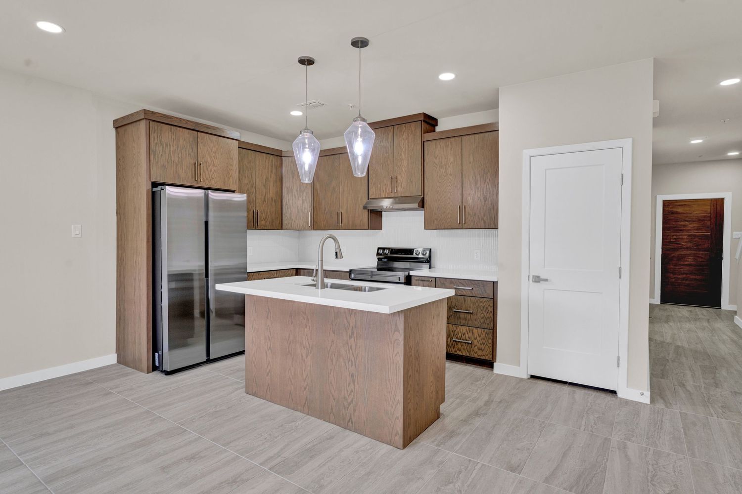 Professional real estate photo of a home's kitchen