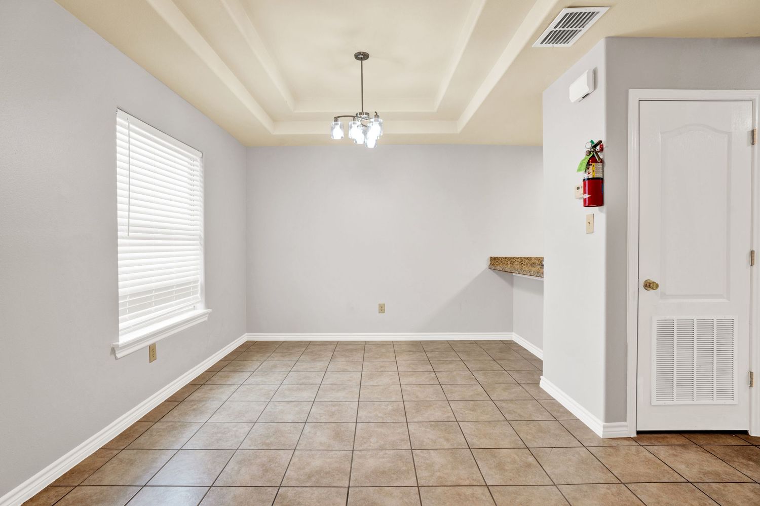 Modern living room in a home in Laredo, TX