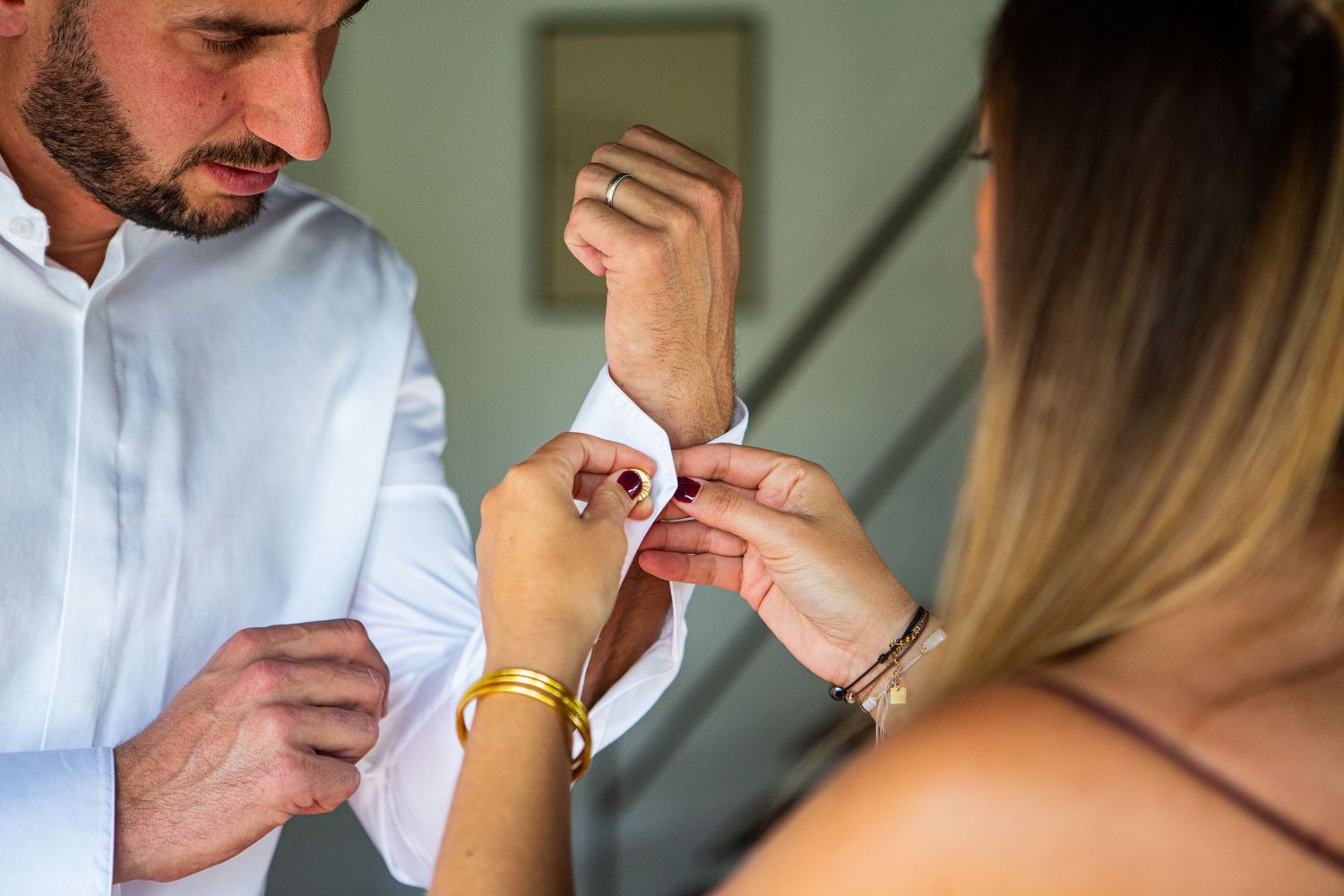 préparatifs mariage boutons de manchette