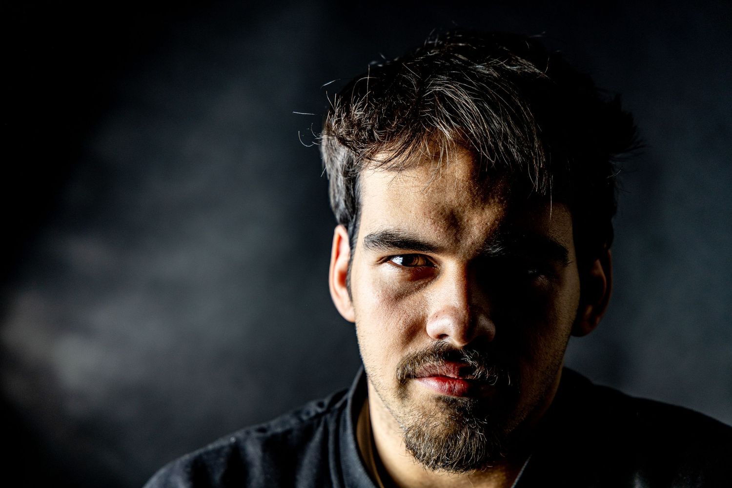 portrait homme lumiere studio