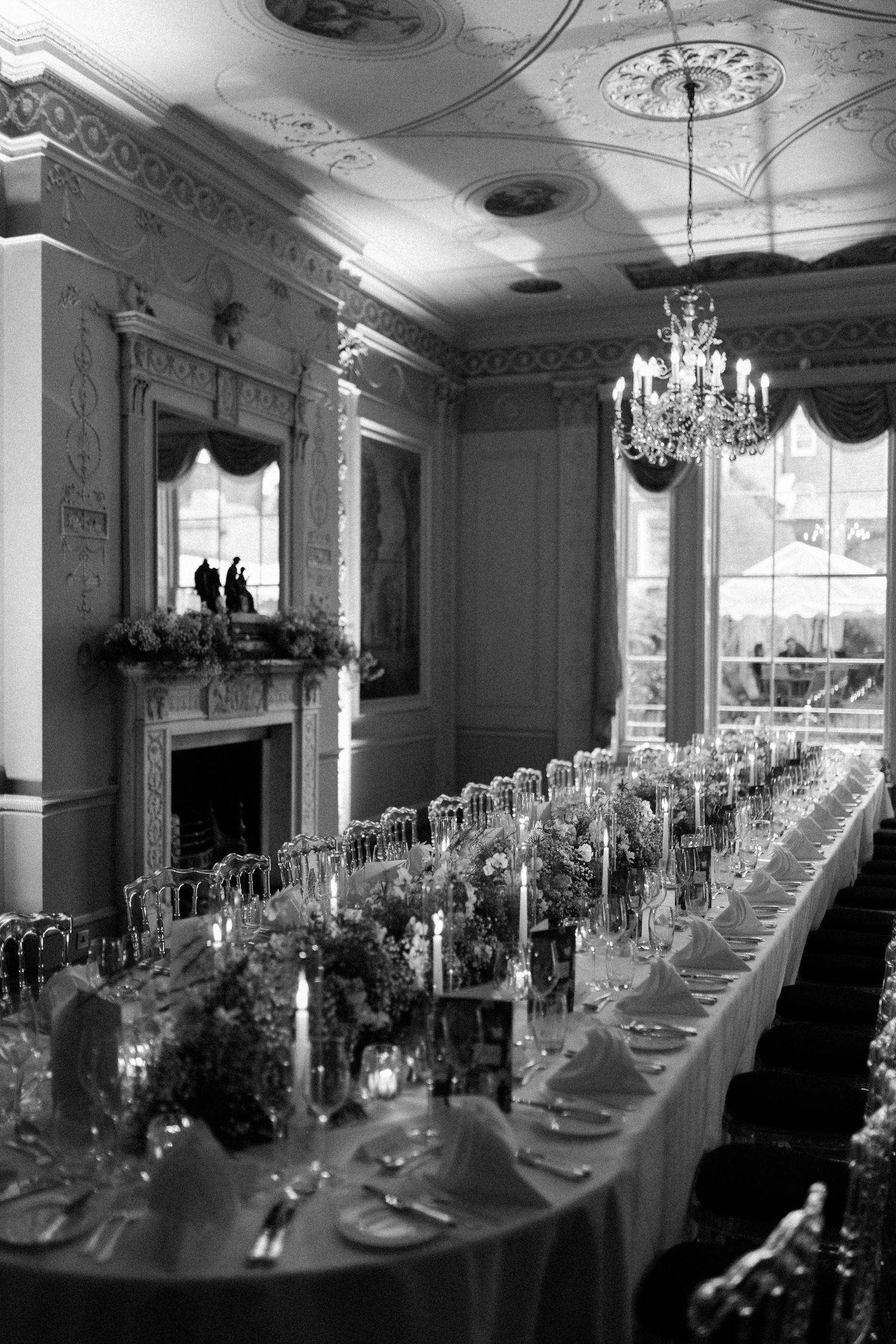 Home House wedding reception tables