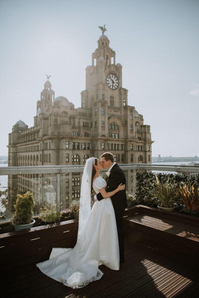 Oh Me Oh My Liver Building rooftop wedding