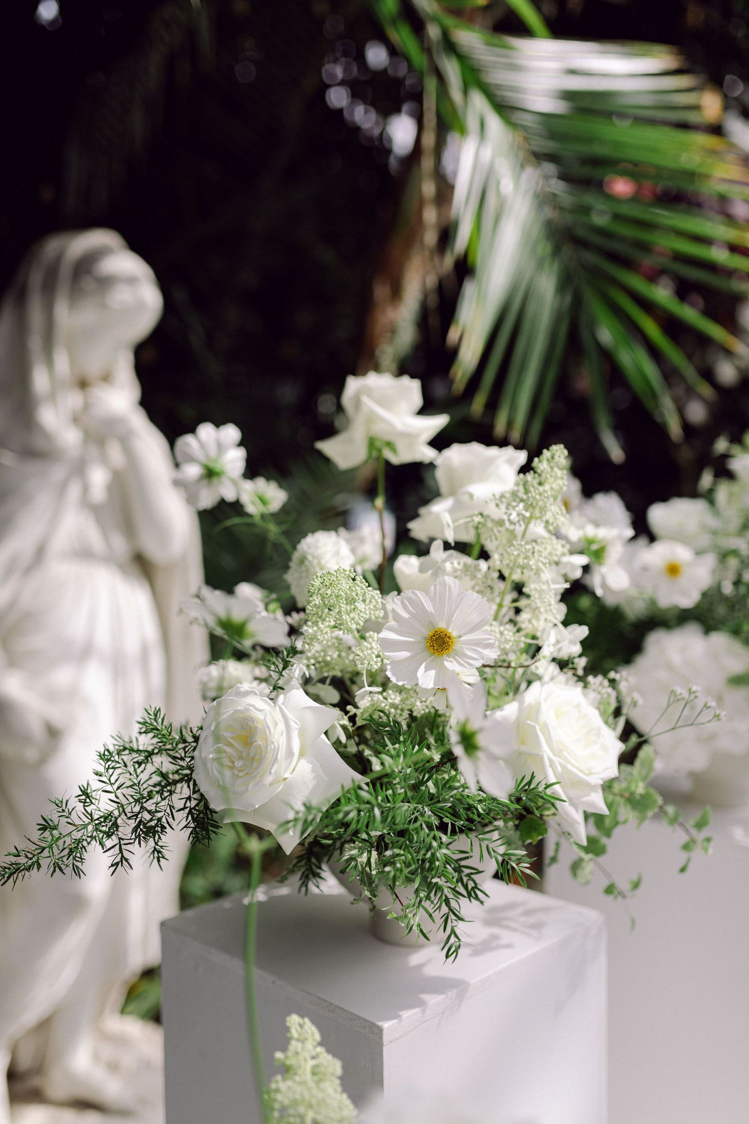 Flowers at a Sefton Palm House Liverpool wedding