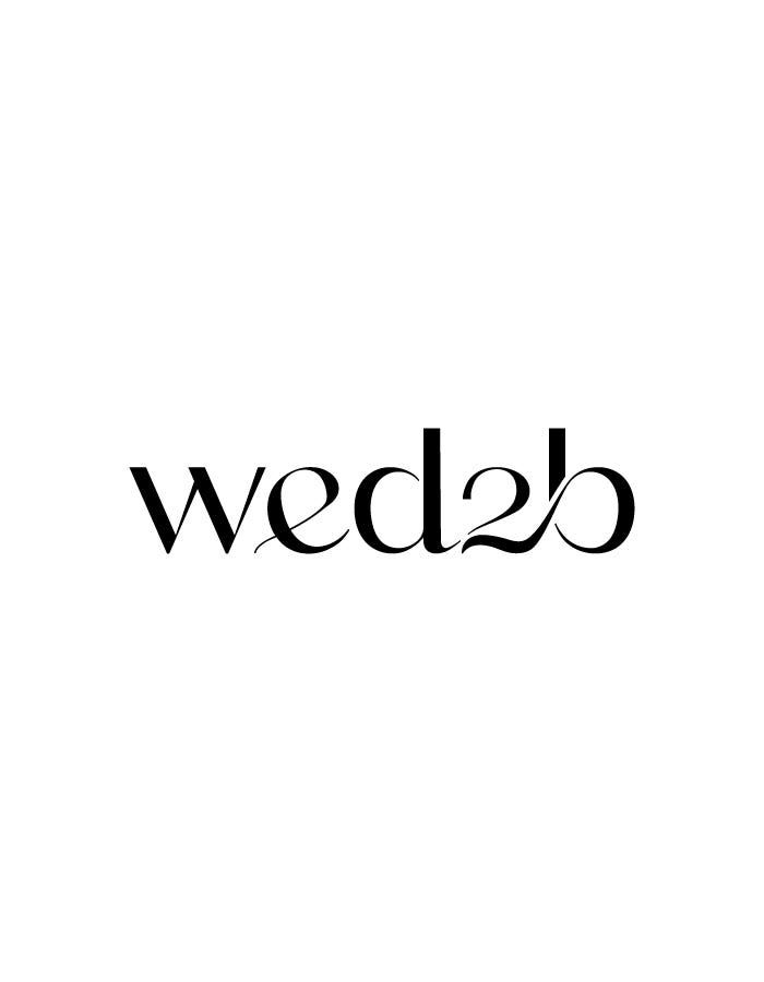 Black text 'wed25' on white background with minimalist modern typography design.