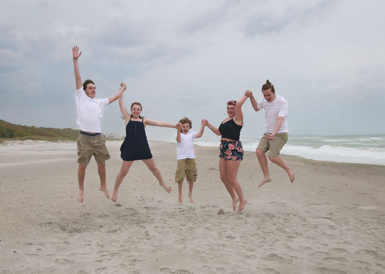 Family photoshoot at the beach in Florida