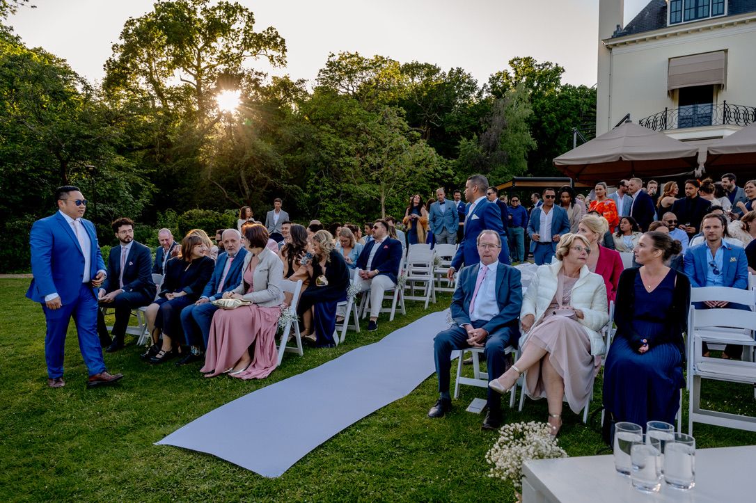 avondceremonie bij landgoed te Werve in Rijswijk