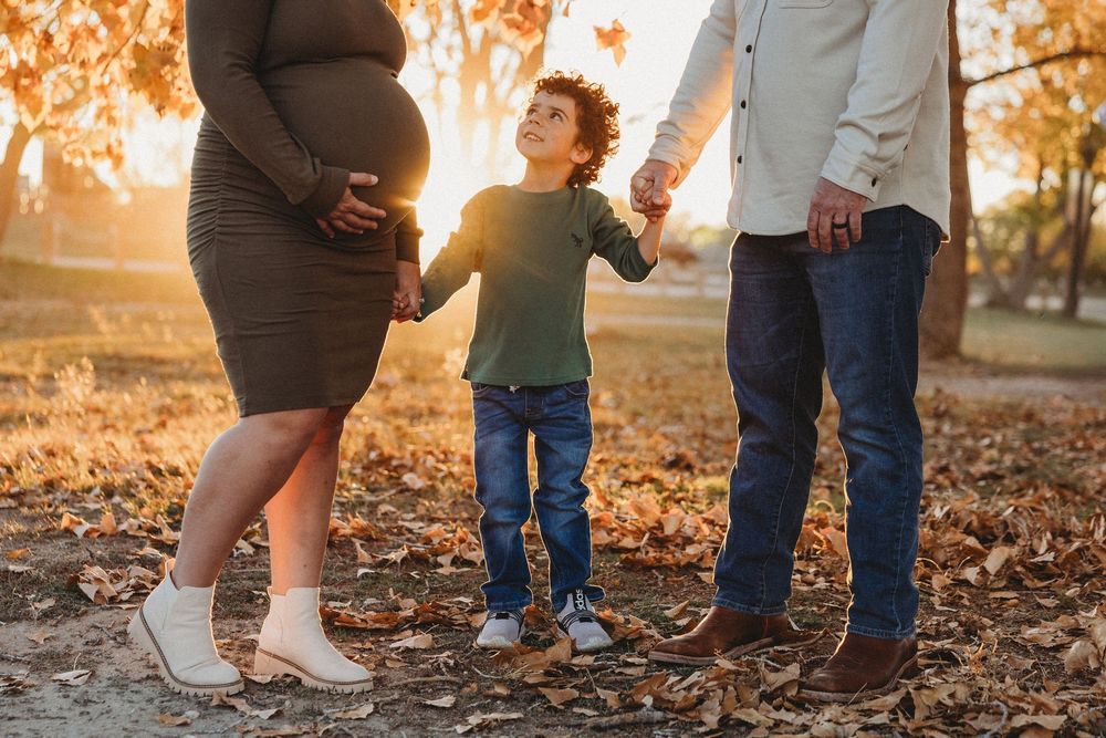 Baby bump is glowing, just like brother.