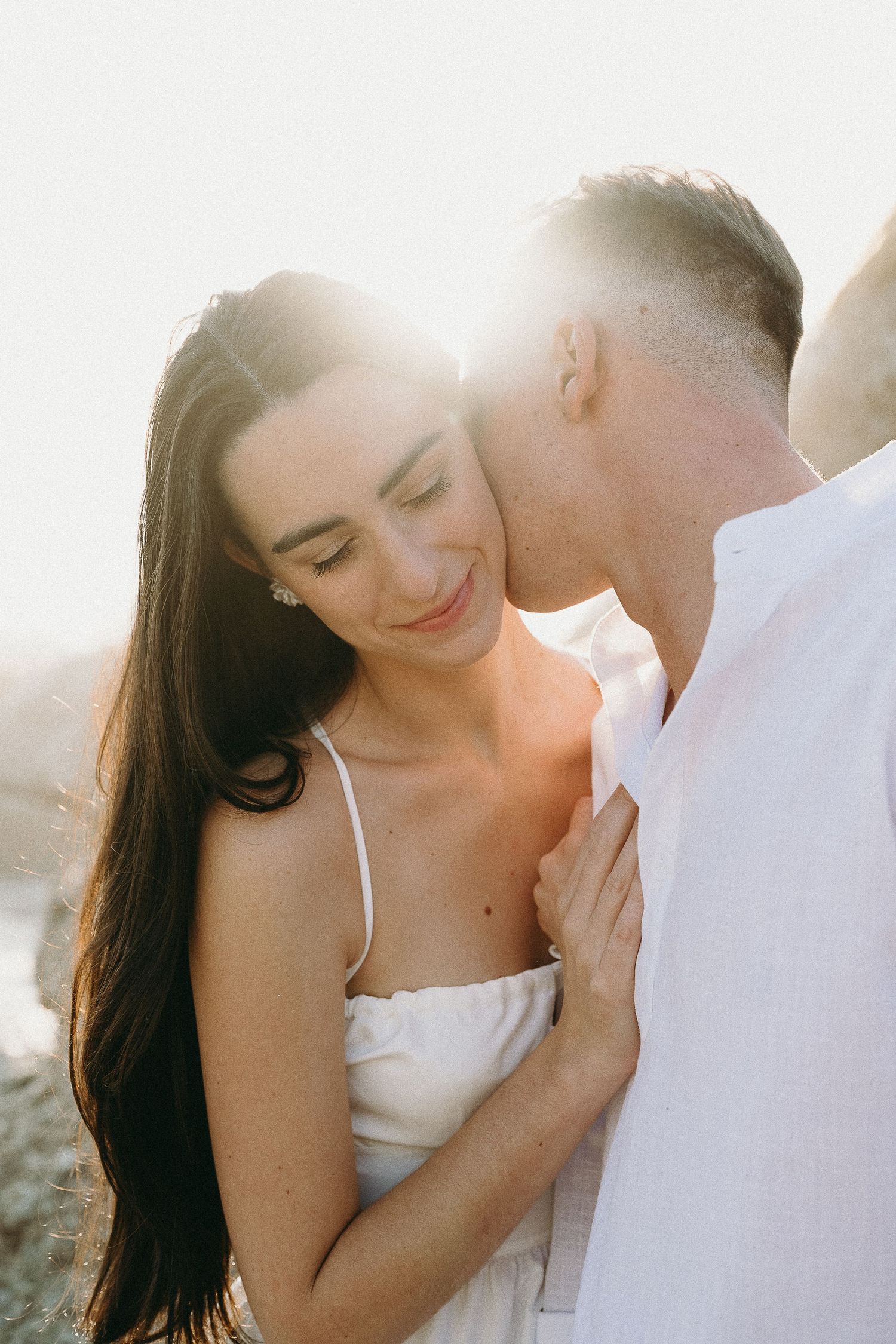 Golden hour engagement session at Camps Bay, Cape Town.