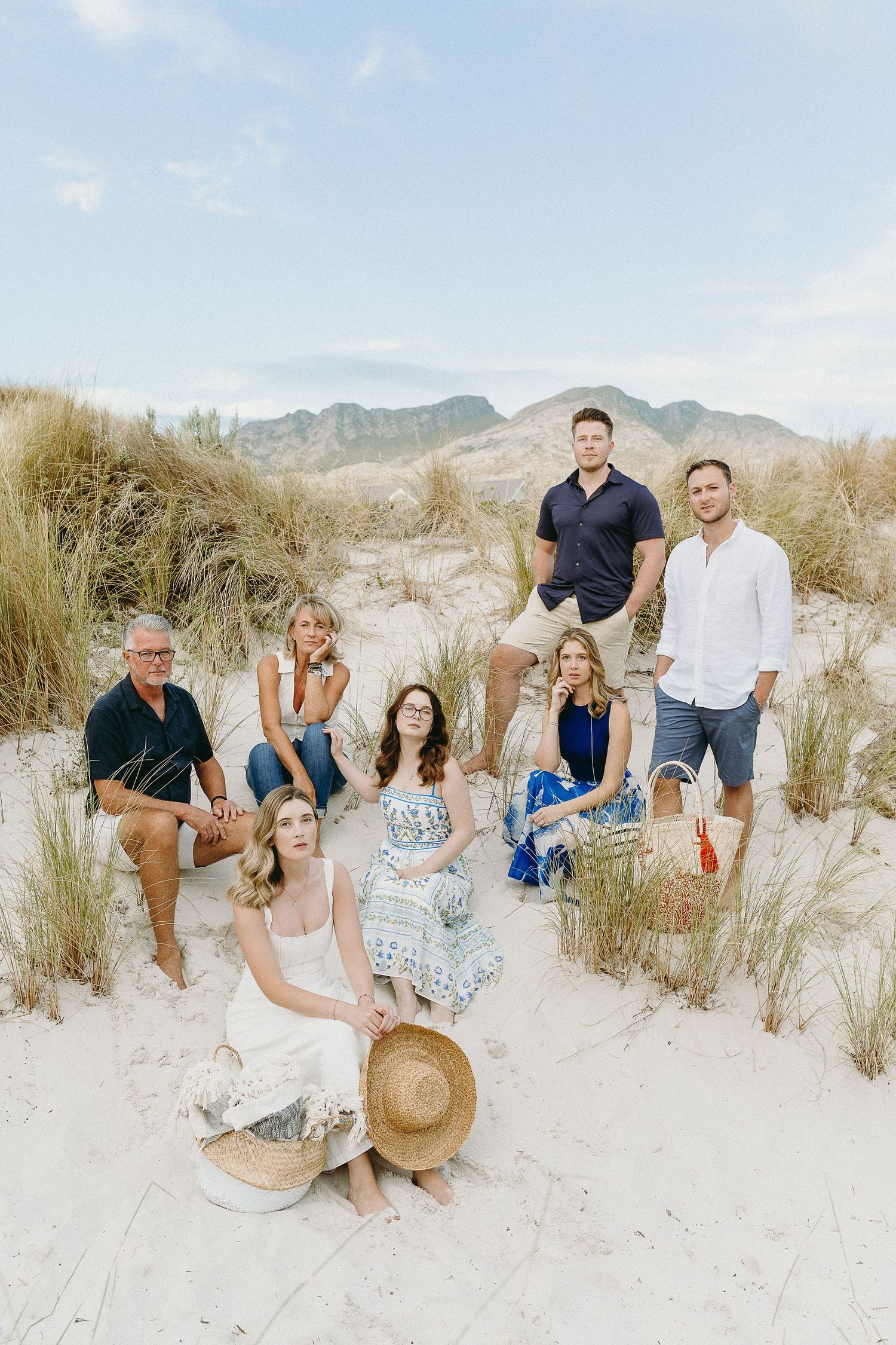 Family photo session at Pringle Bay beach.