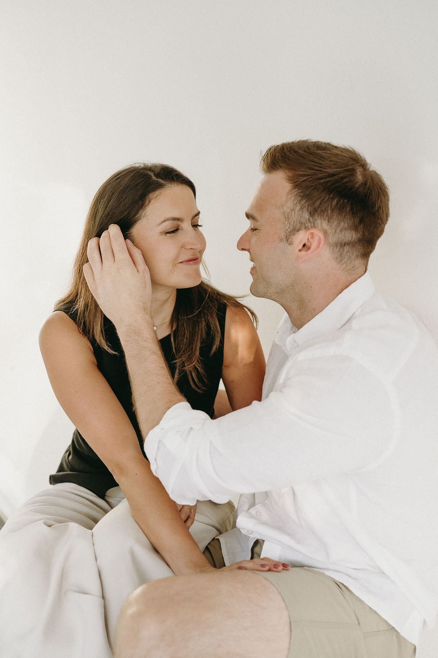 Newly engaged couple having a lovely time at La Paris, Franschhoek.
