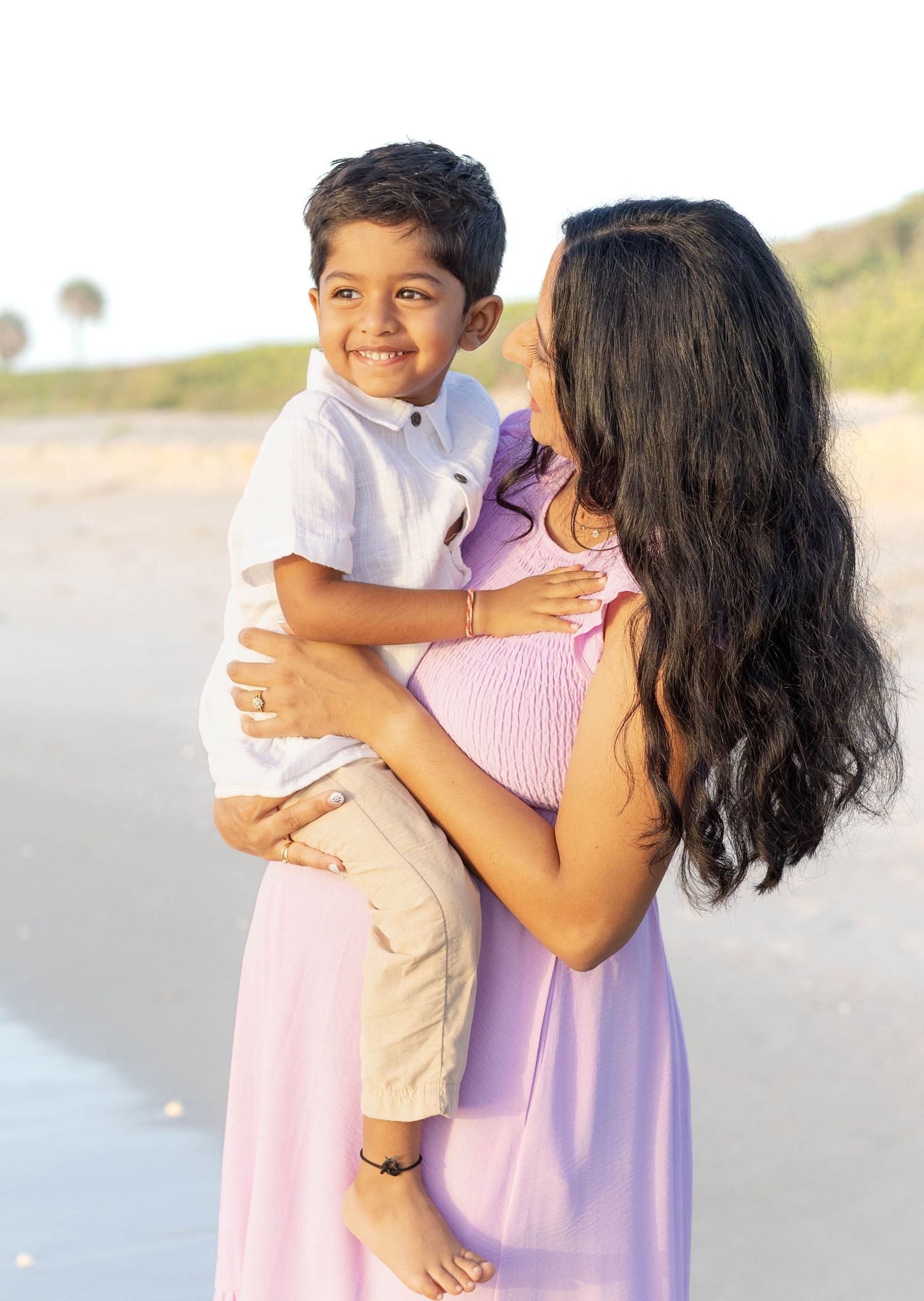 Maternity photography session on the beach in Melbourne Florida