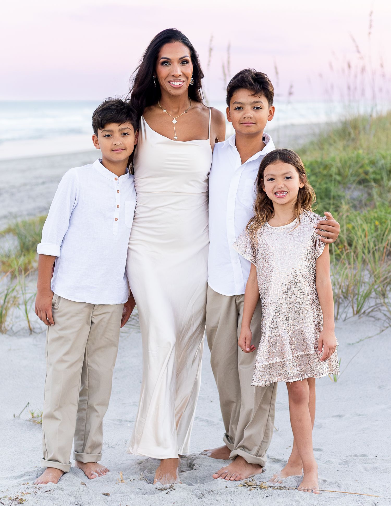 Family photography session on the beach in Melbourne Florida