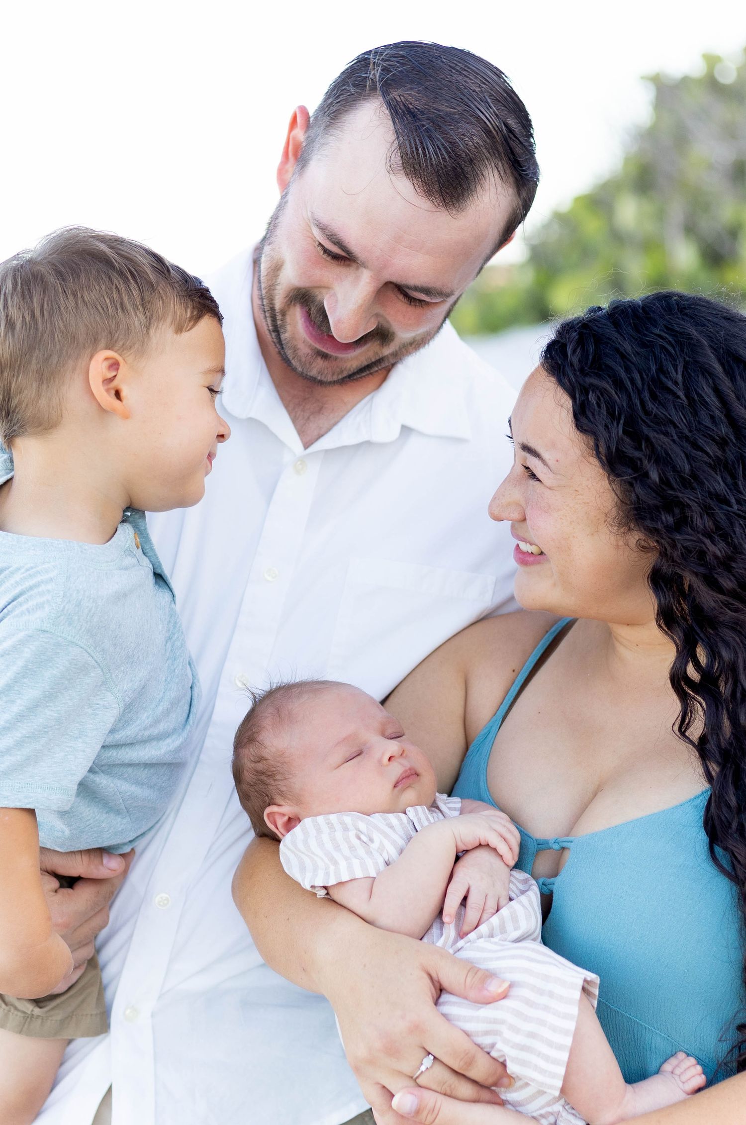 Family photography session on the beach in Melbourne Florida