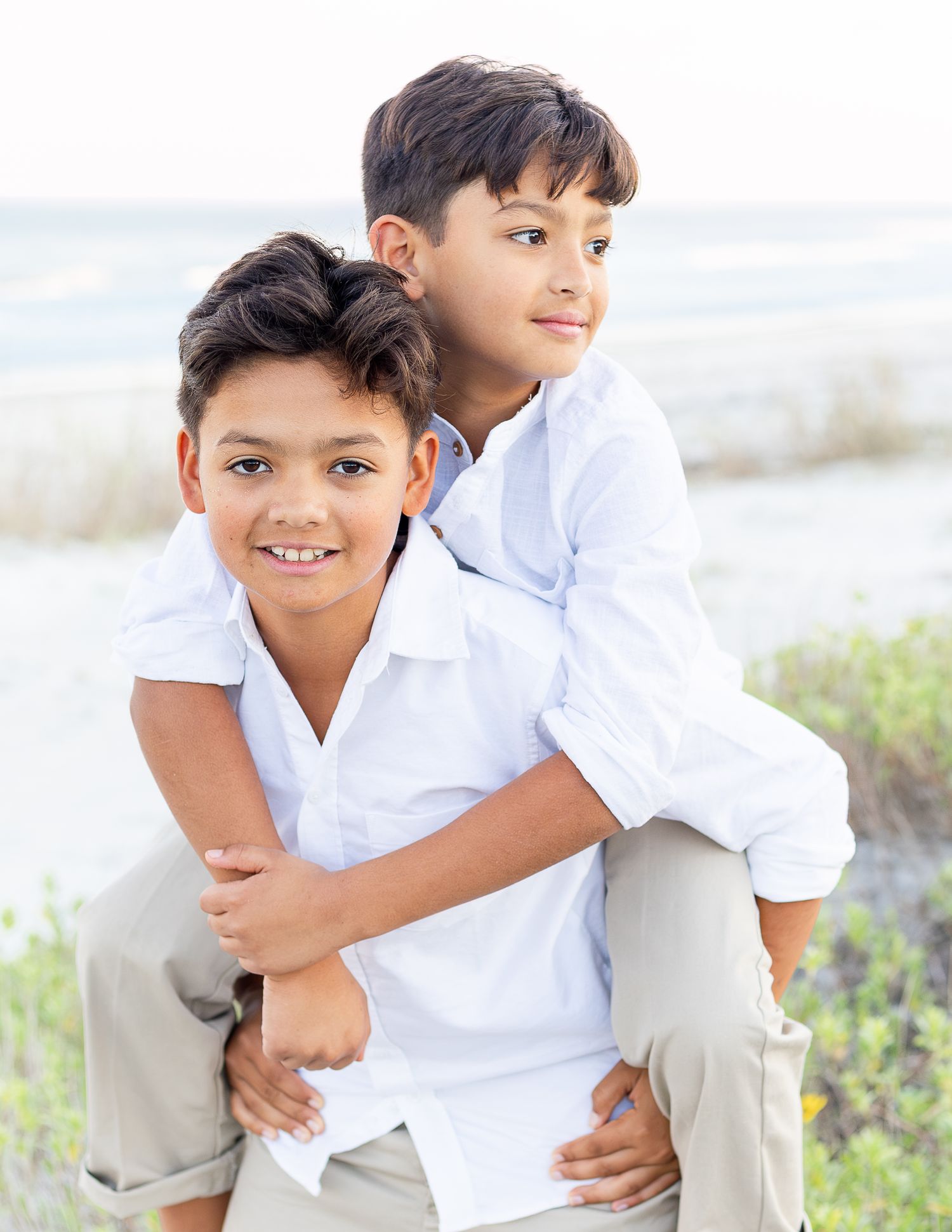 Family photography session on the beach in Melbourne Florida