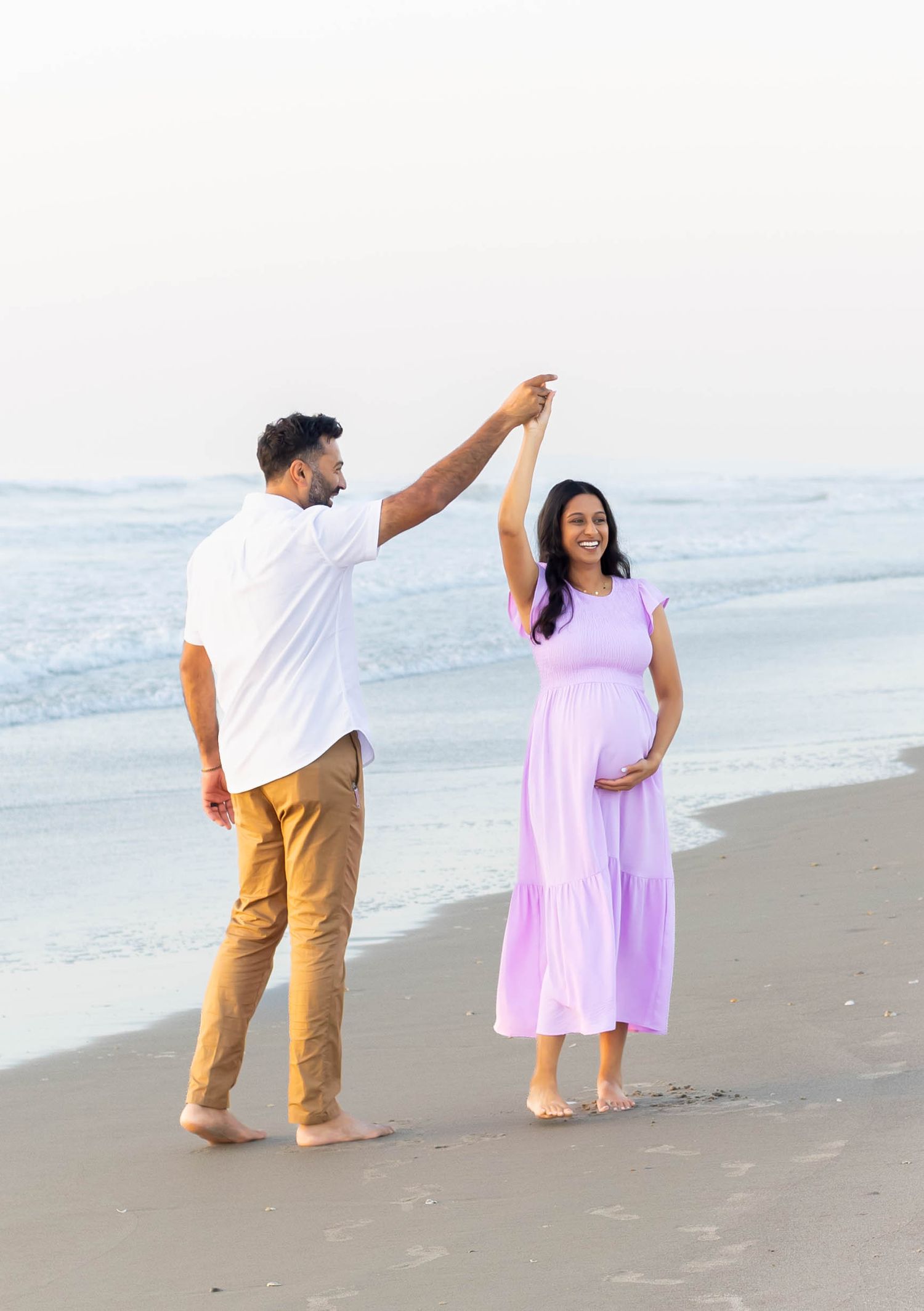 Maternity photography session on the beach in Melbourne Florida
