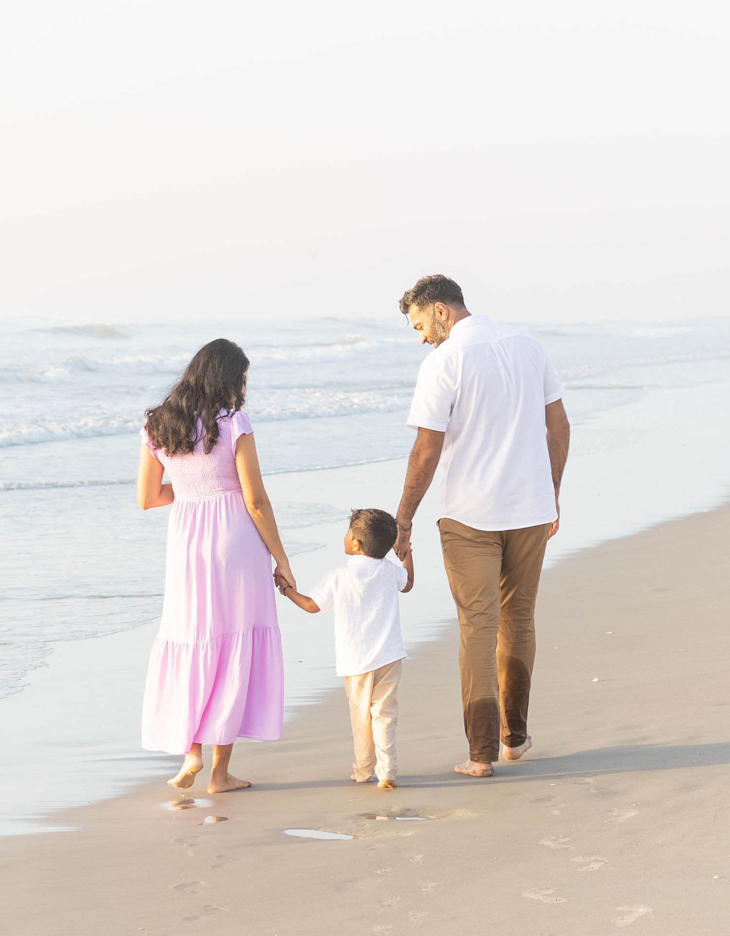Family photography session on the beach in Melbourne Florida