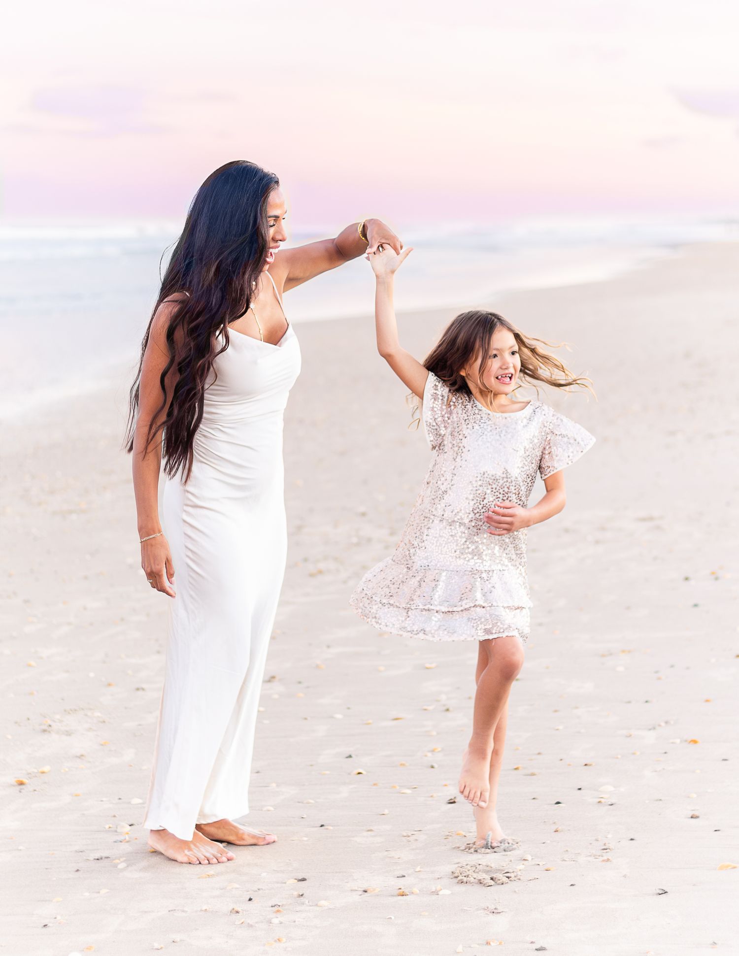 Family photography session on the beach in Melbourne Florida