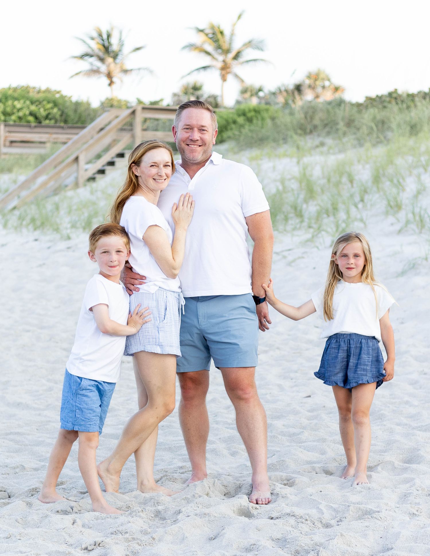 Family photography session on the beach in Melbourne Florida