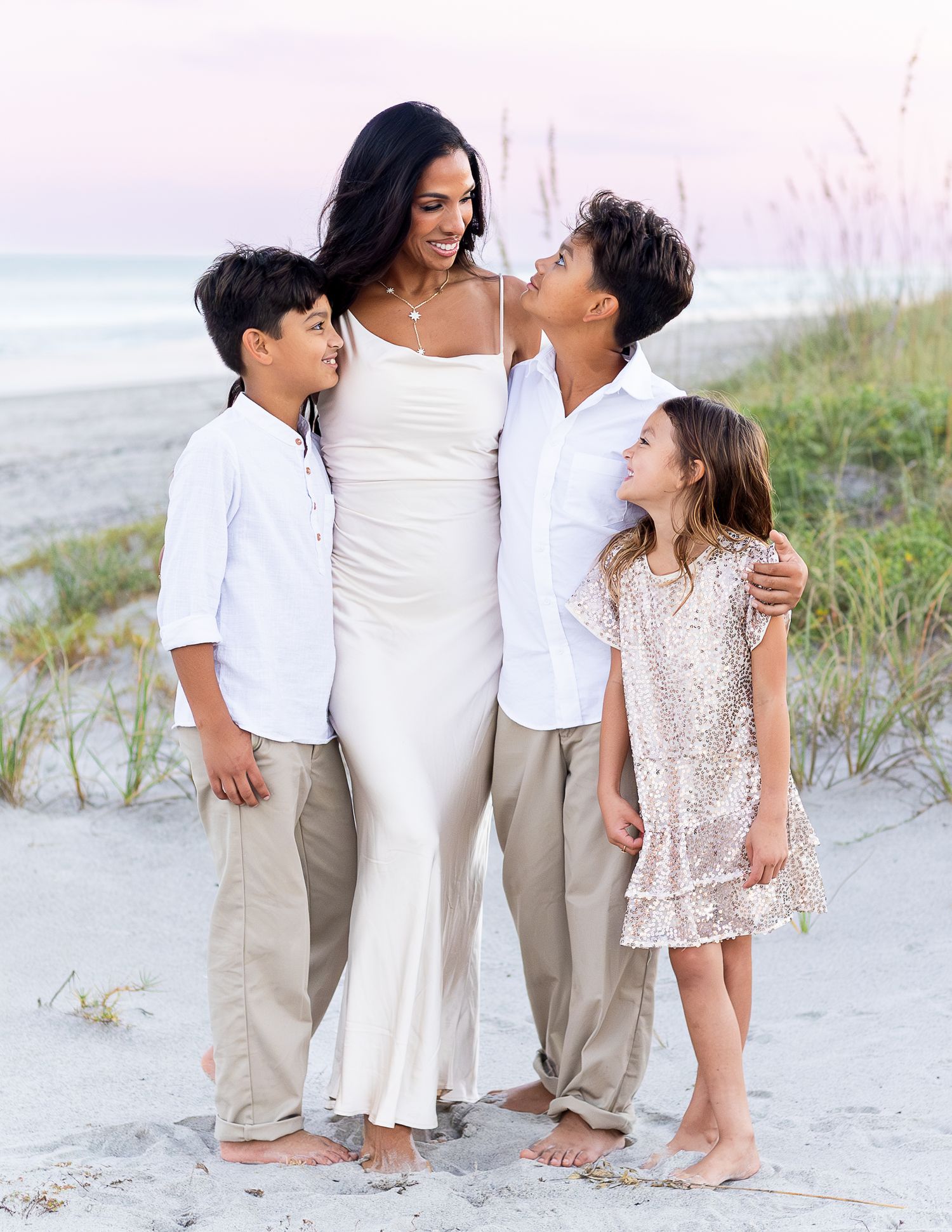 Family photography session on the beach in Melbourne Florida