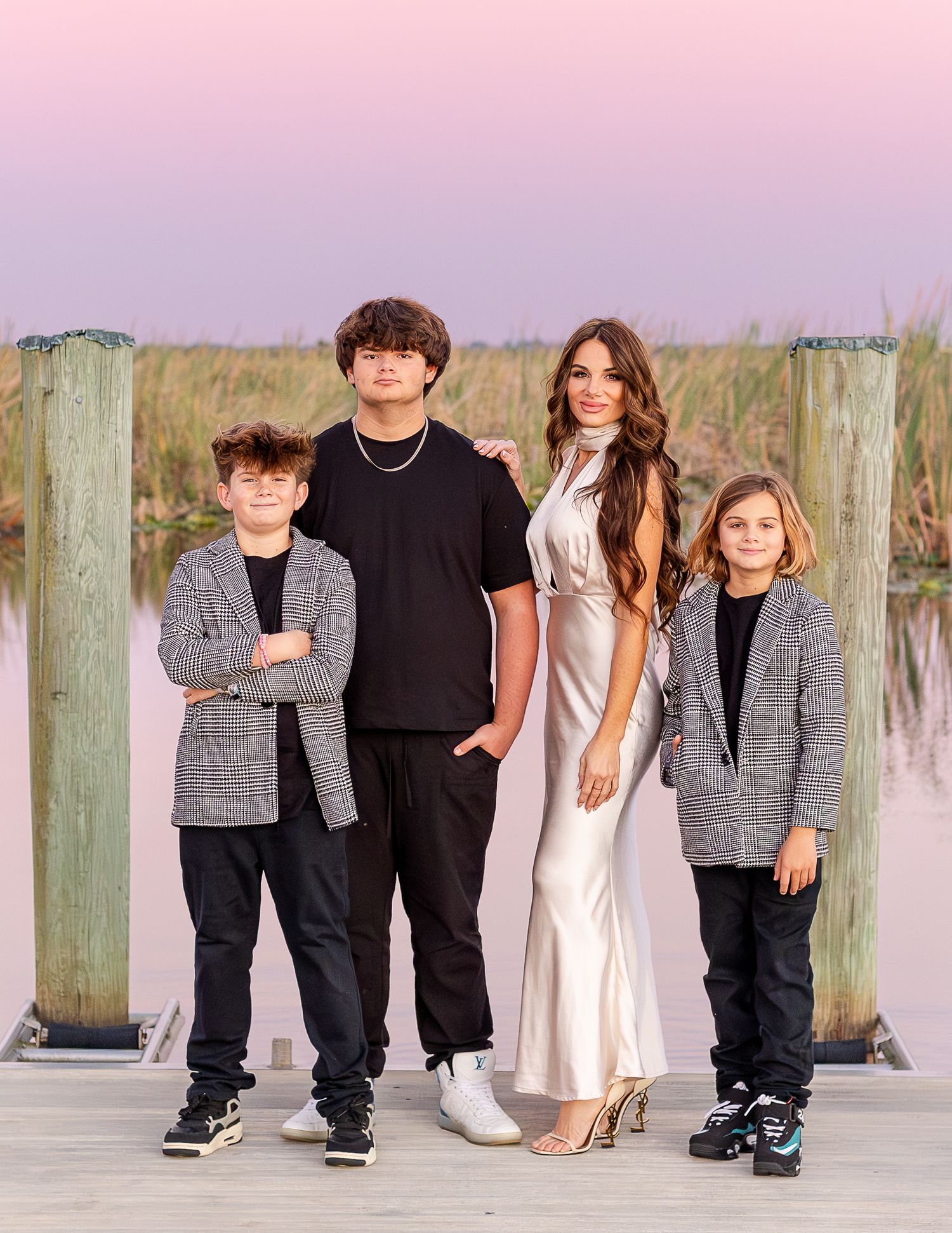 Family photography session on the beach in Melbourne Florida