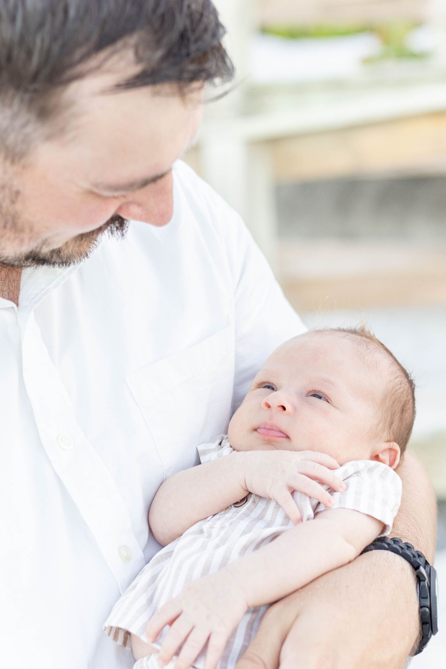 Newborn photography session on the beach in Melbourne Florida