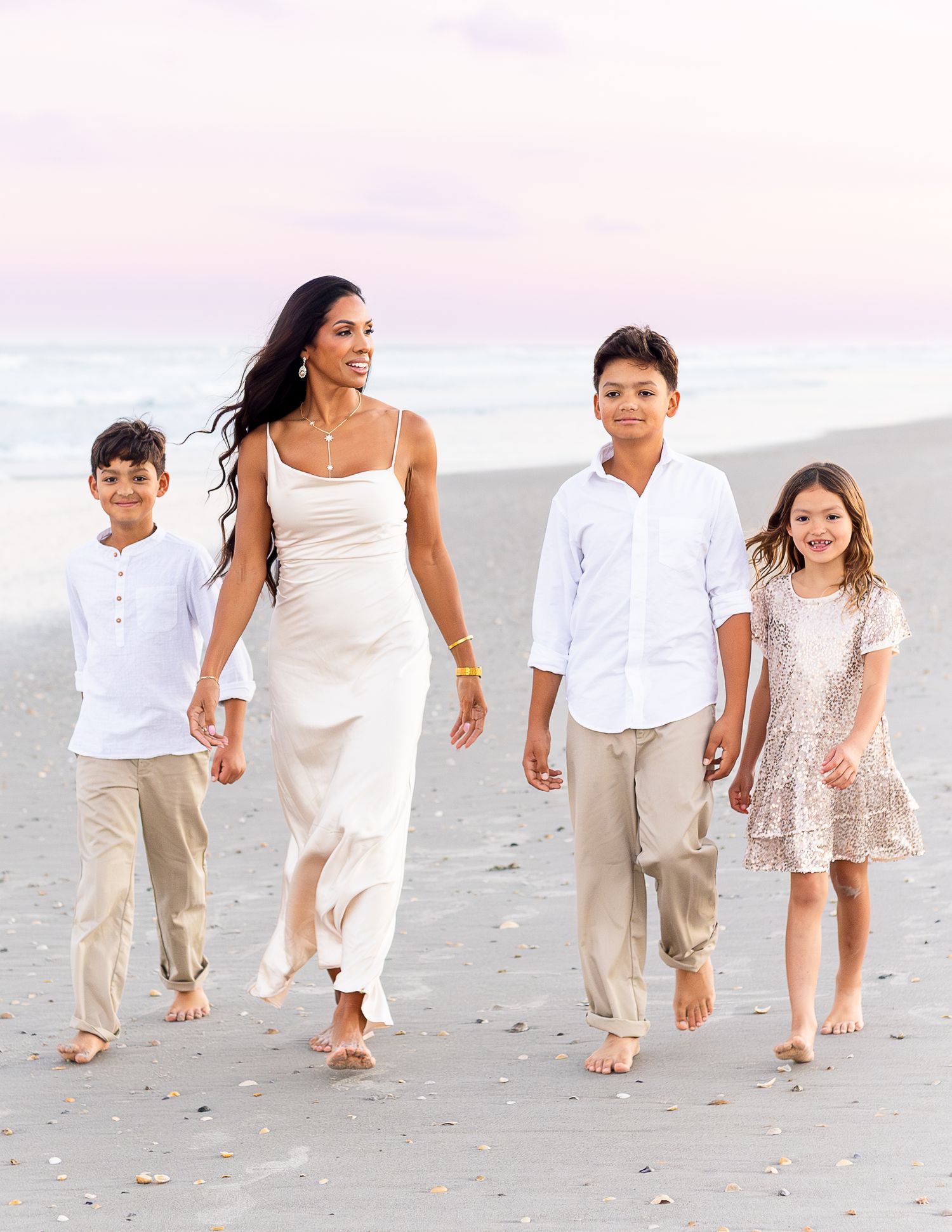 Family photography session on the beach in Melbourne Florida