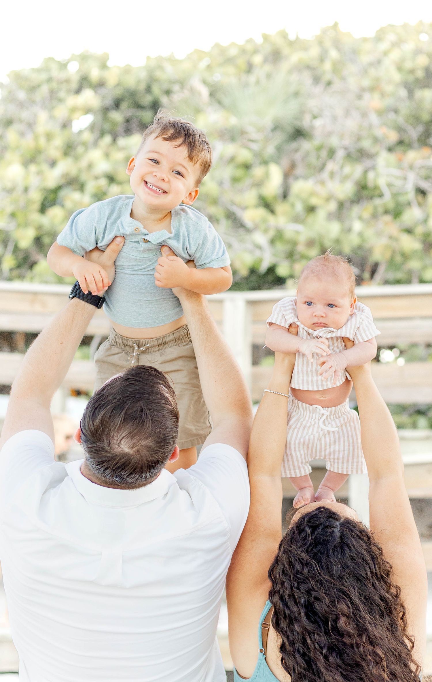 Family photography session on the beach in Melbourne Florida