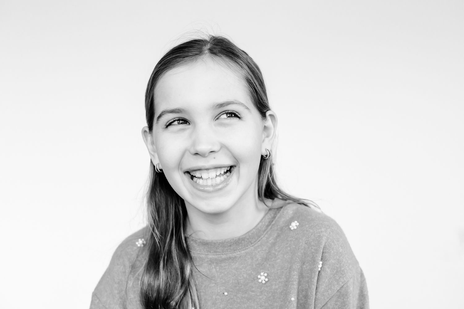 Northbrook kids studio portrait of child smiling at camera