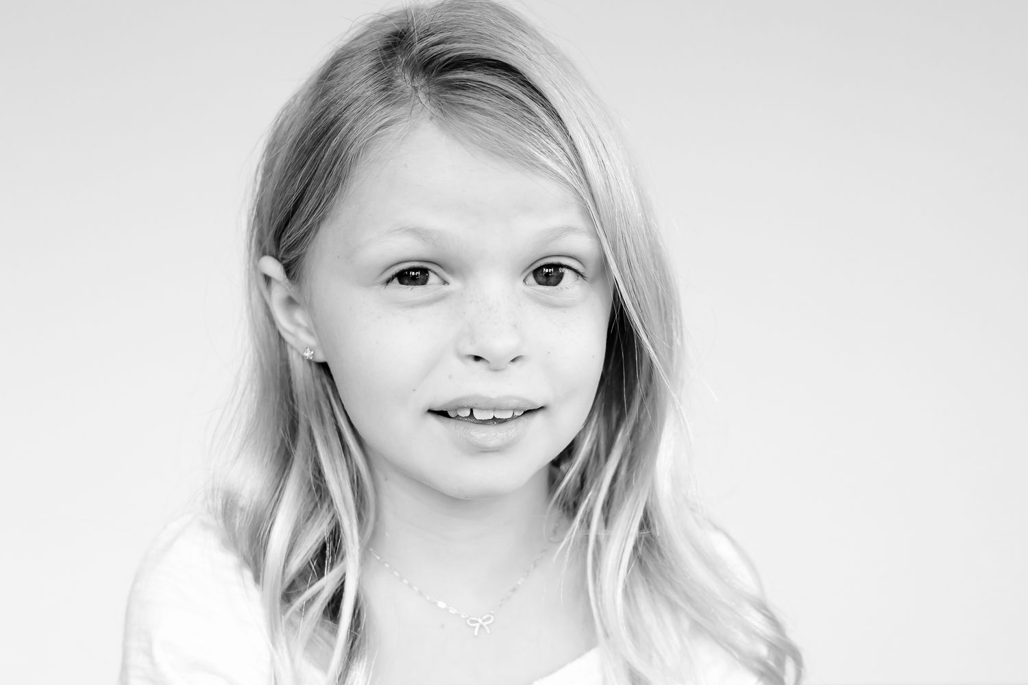 Kids Personality Portraits in Black and White in Highwood Studio