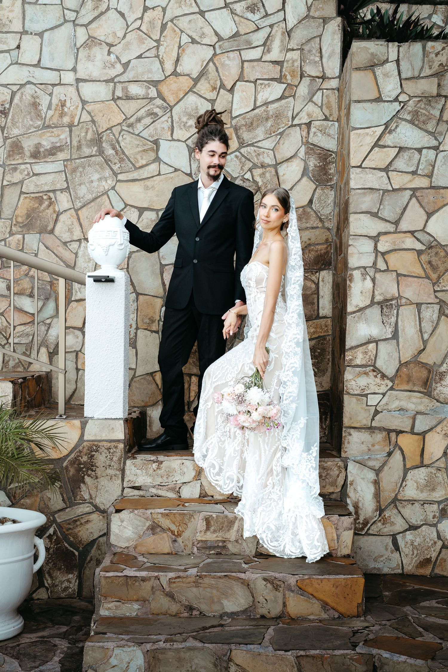 Editorial bride and groom portraits in Tropical North Queensland