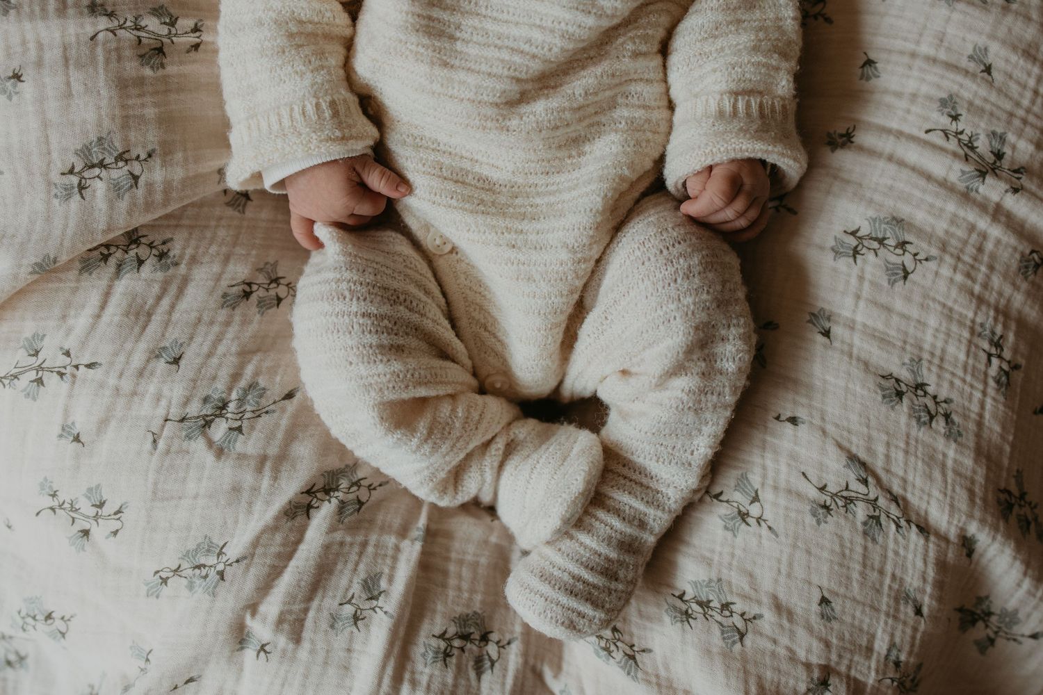 Lieve detail foto van een baby