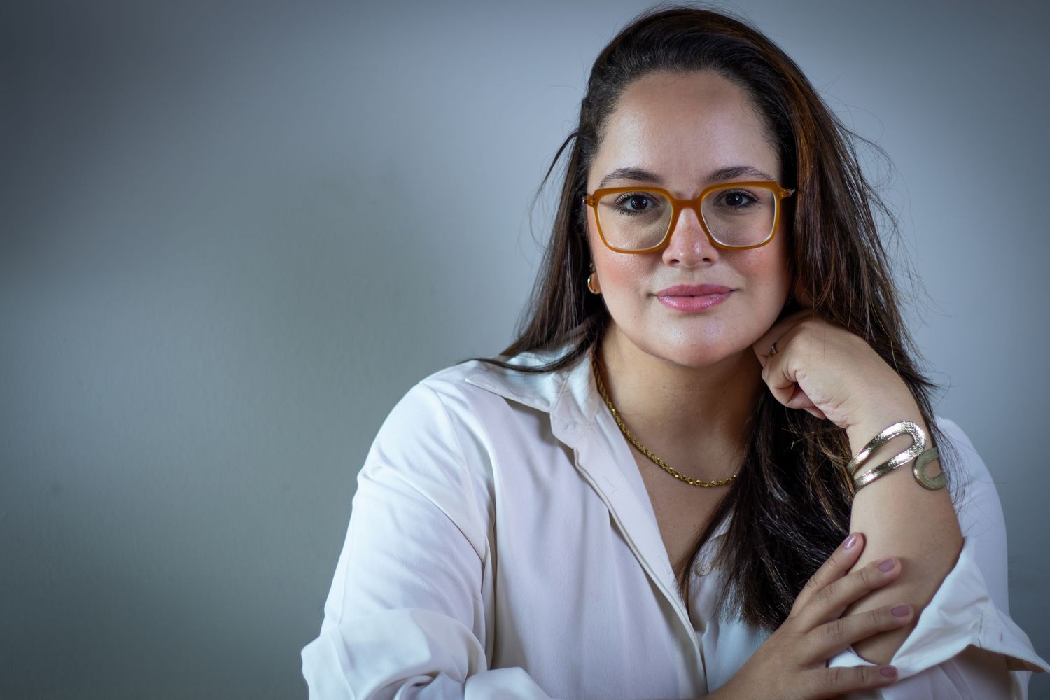 Ariane Reis no estudio