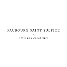 Black text reading 'FAUBOURG SAINT SULPICE artisans createurs' on a white background.