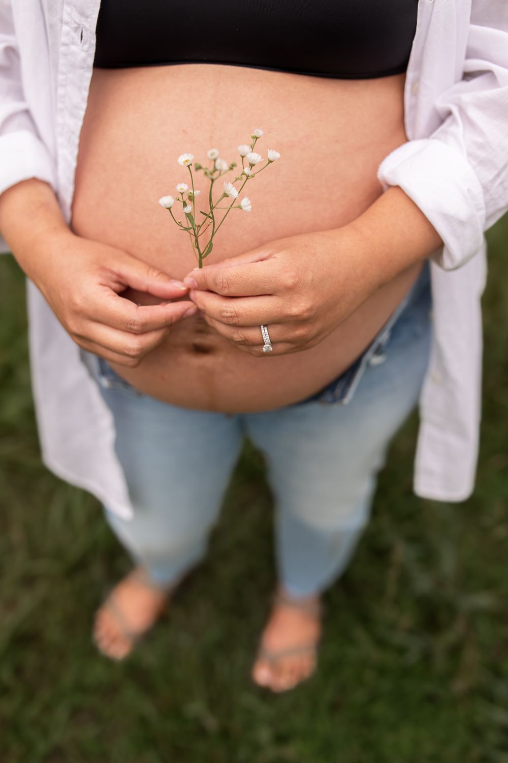 northern virginia maternity photo at the manasssas battlefield