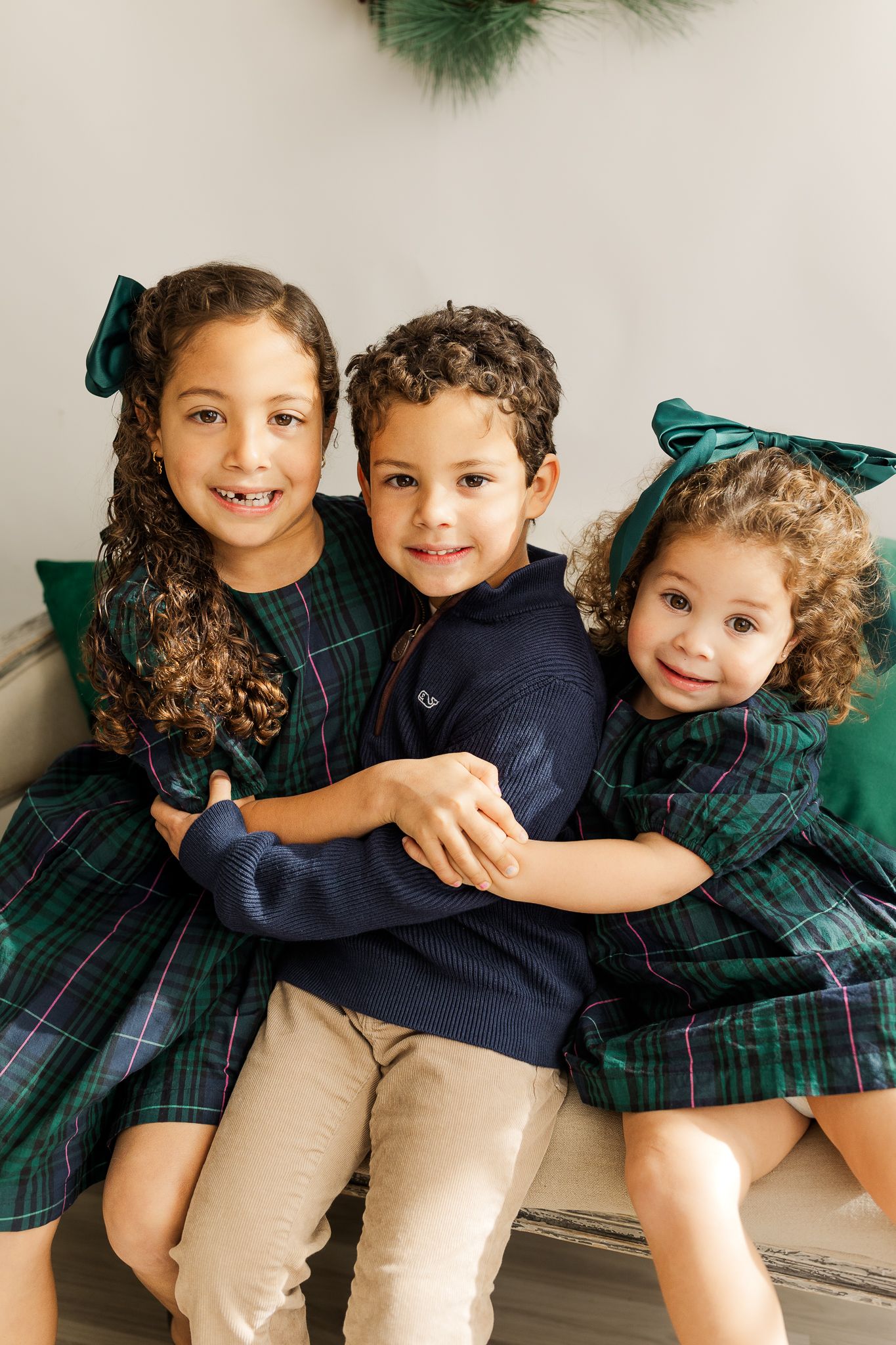 christmas time family photo session in northern virginia