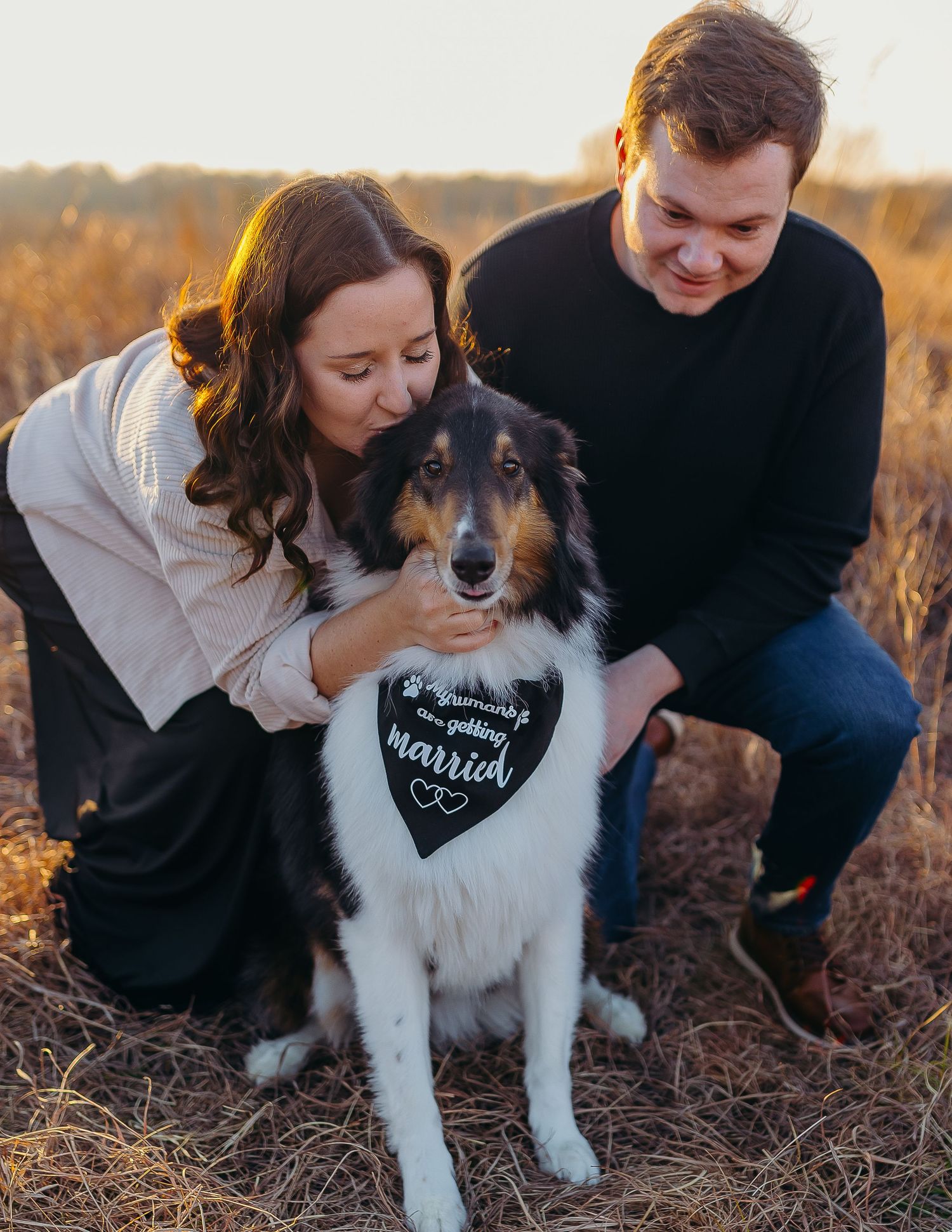 couple in elegant natural light couples portrait in Kansas and East Texas