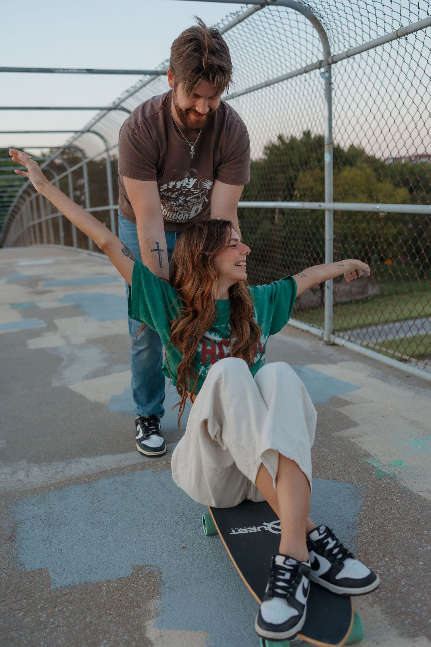 couple in elegant natural light couples portrait in Kansas and East Texas