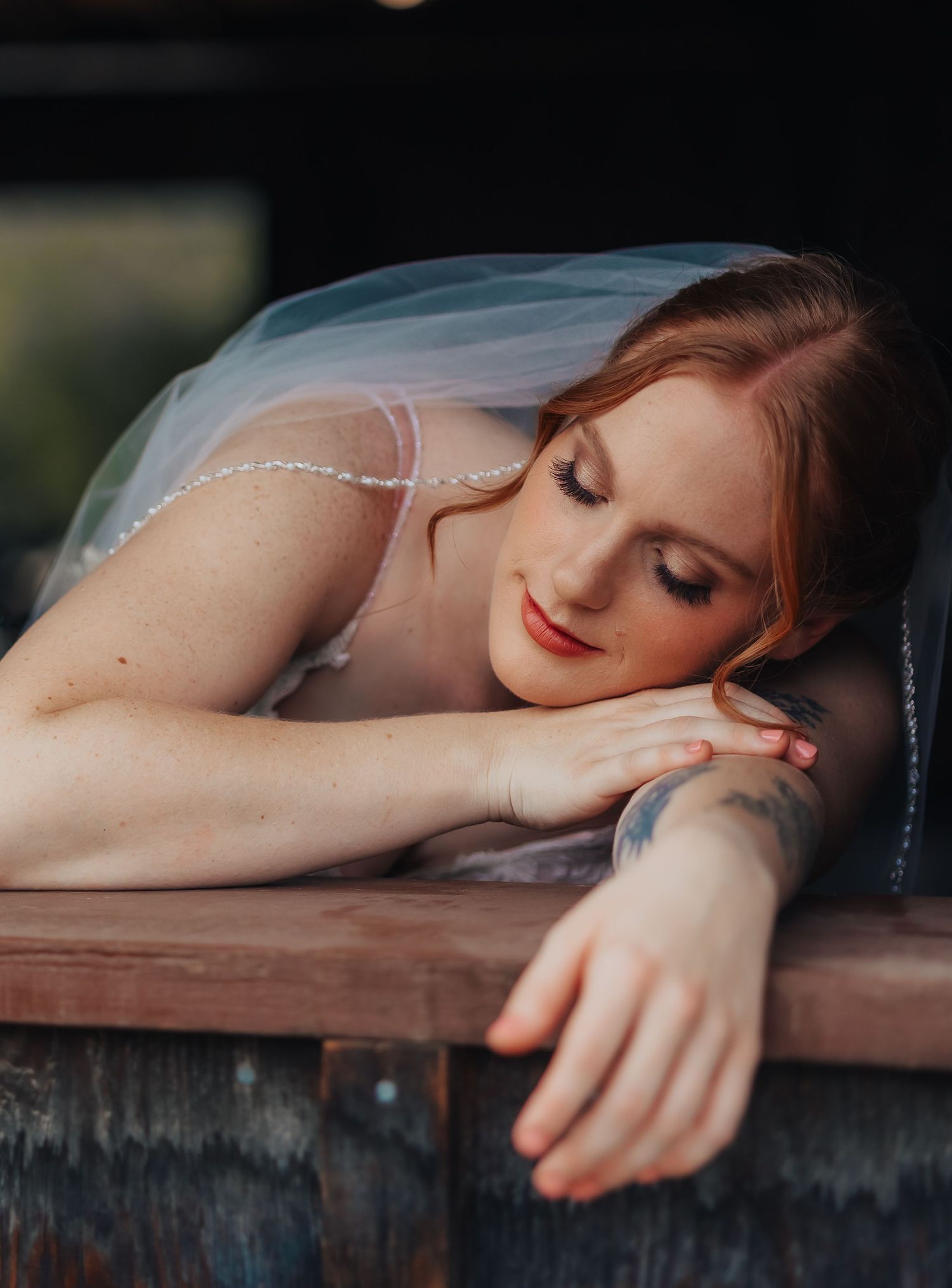 Bride and groom in elegant natural light wedding portrait in Kansas and East Texas