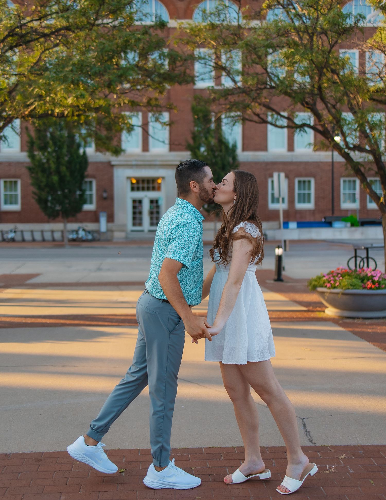 couple in elegant natural light couples portrait in Kansas and East Texas